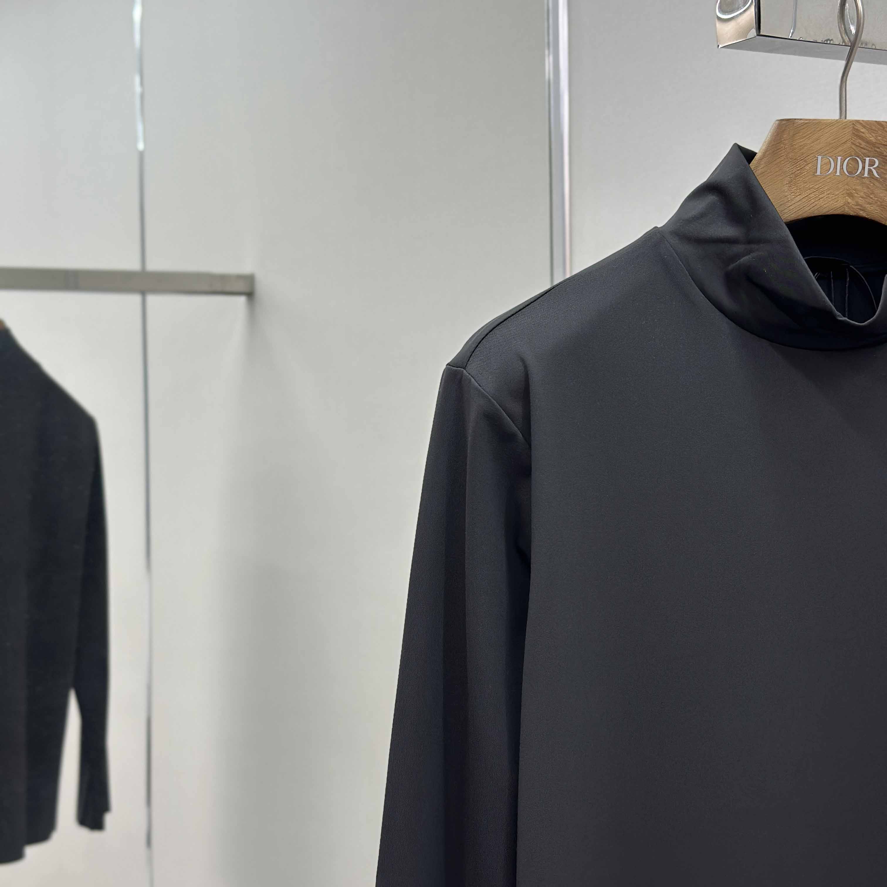 Prada Technical Jersey Mock Turtleneck - DopestKickz