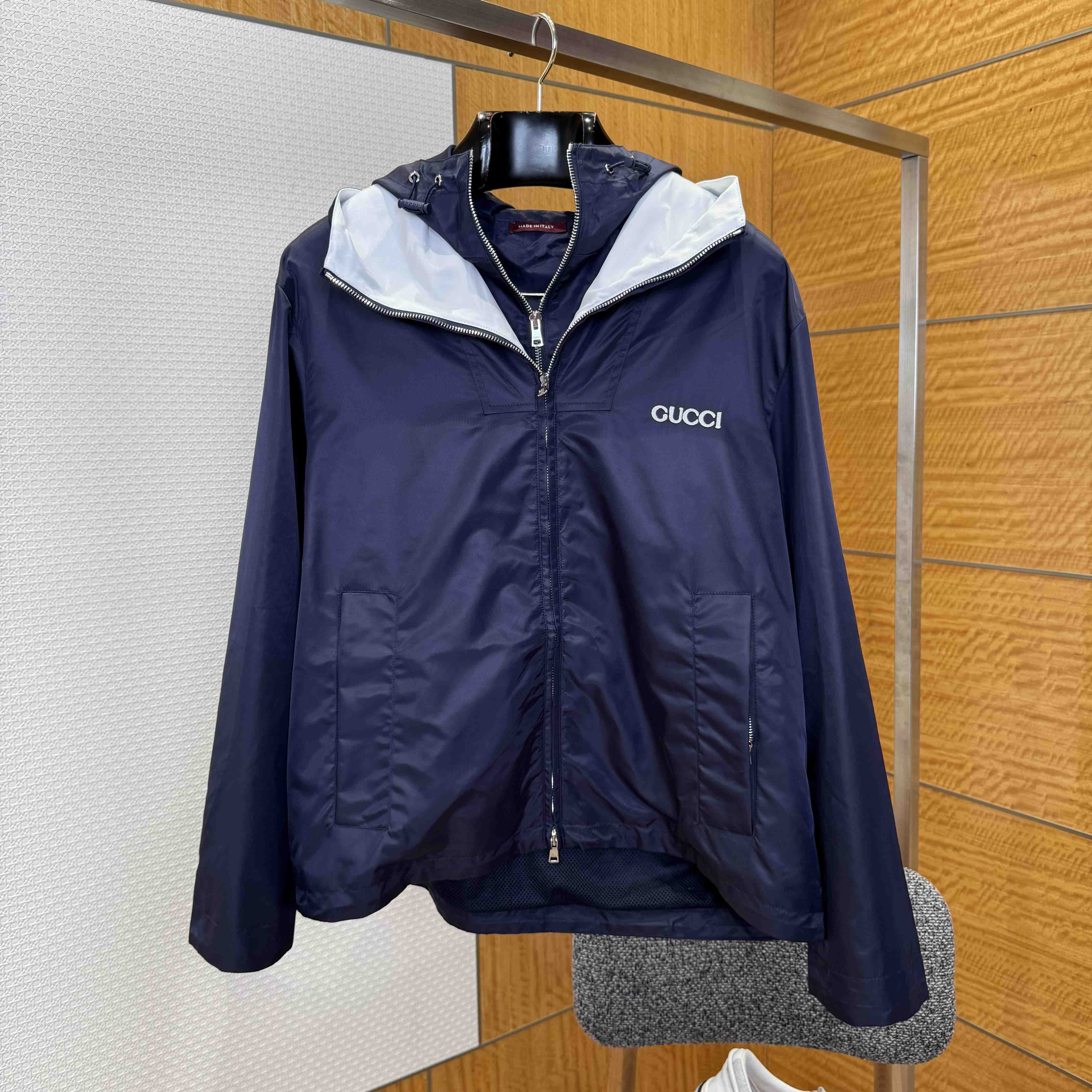 Gucci Nylon Twill Jacket With Patch - DopestKickz