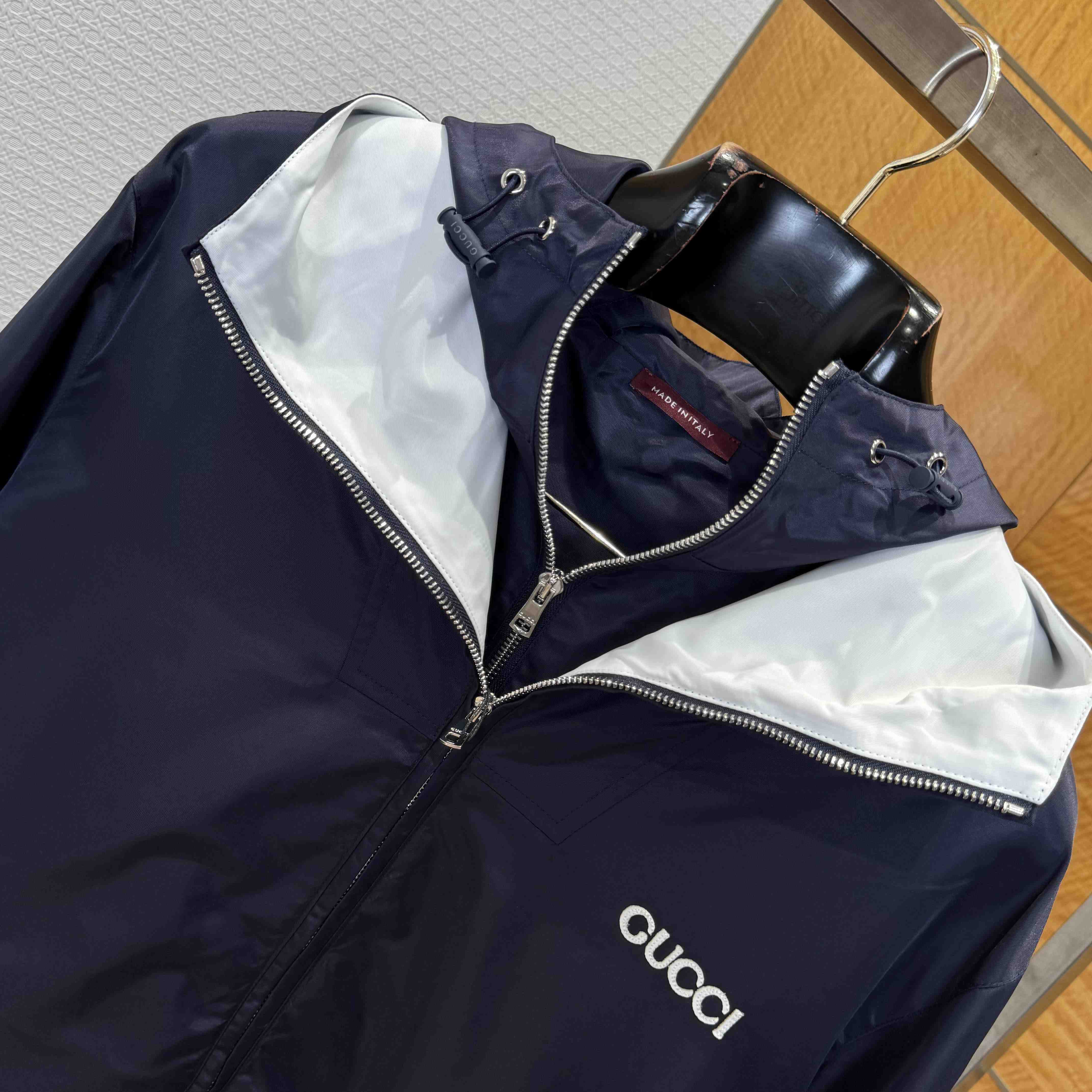 Gucci Nylon Twill Jacket With Patch - DopestKickz