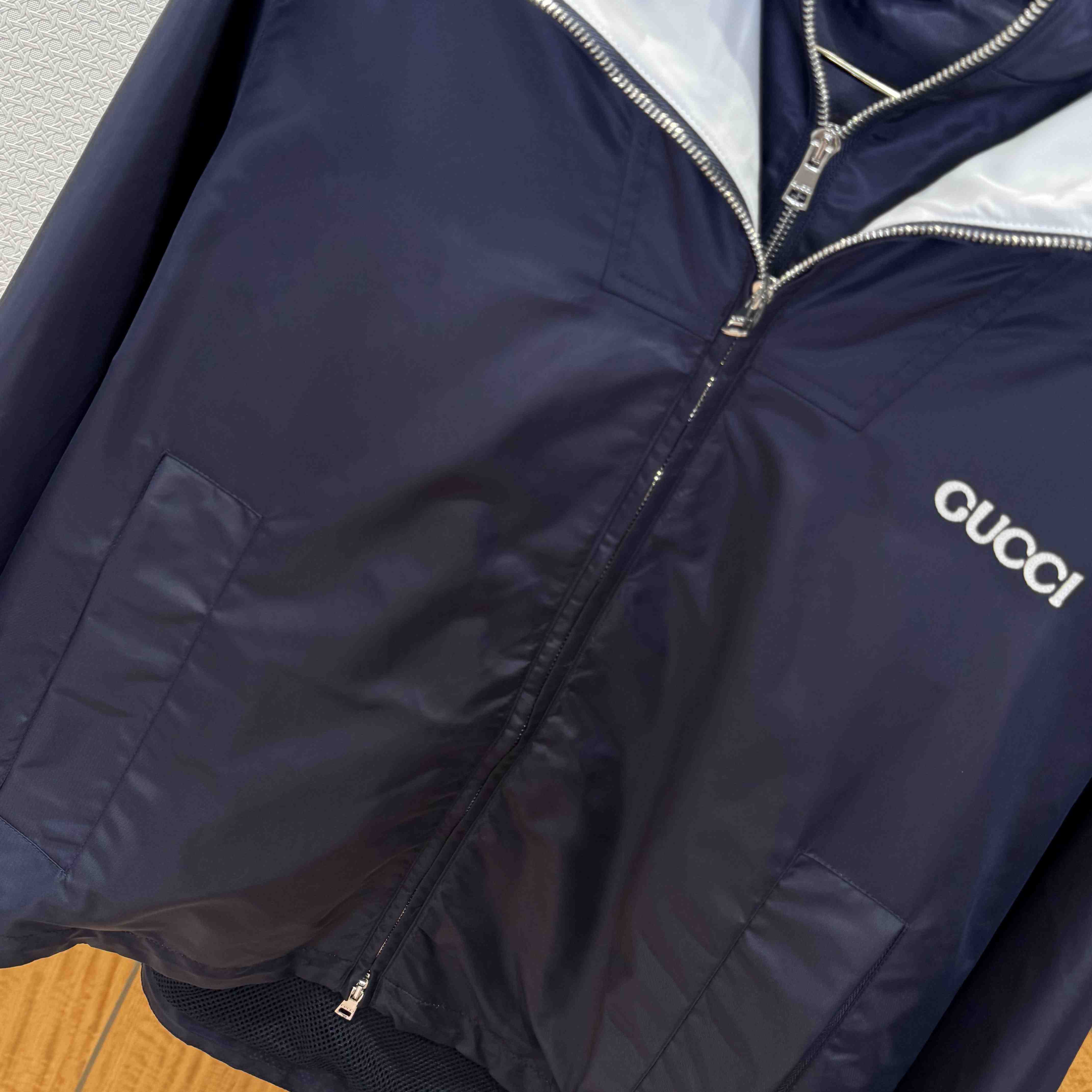 Gucci Nylon Twill Jacket With Patch - DopestKickz