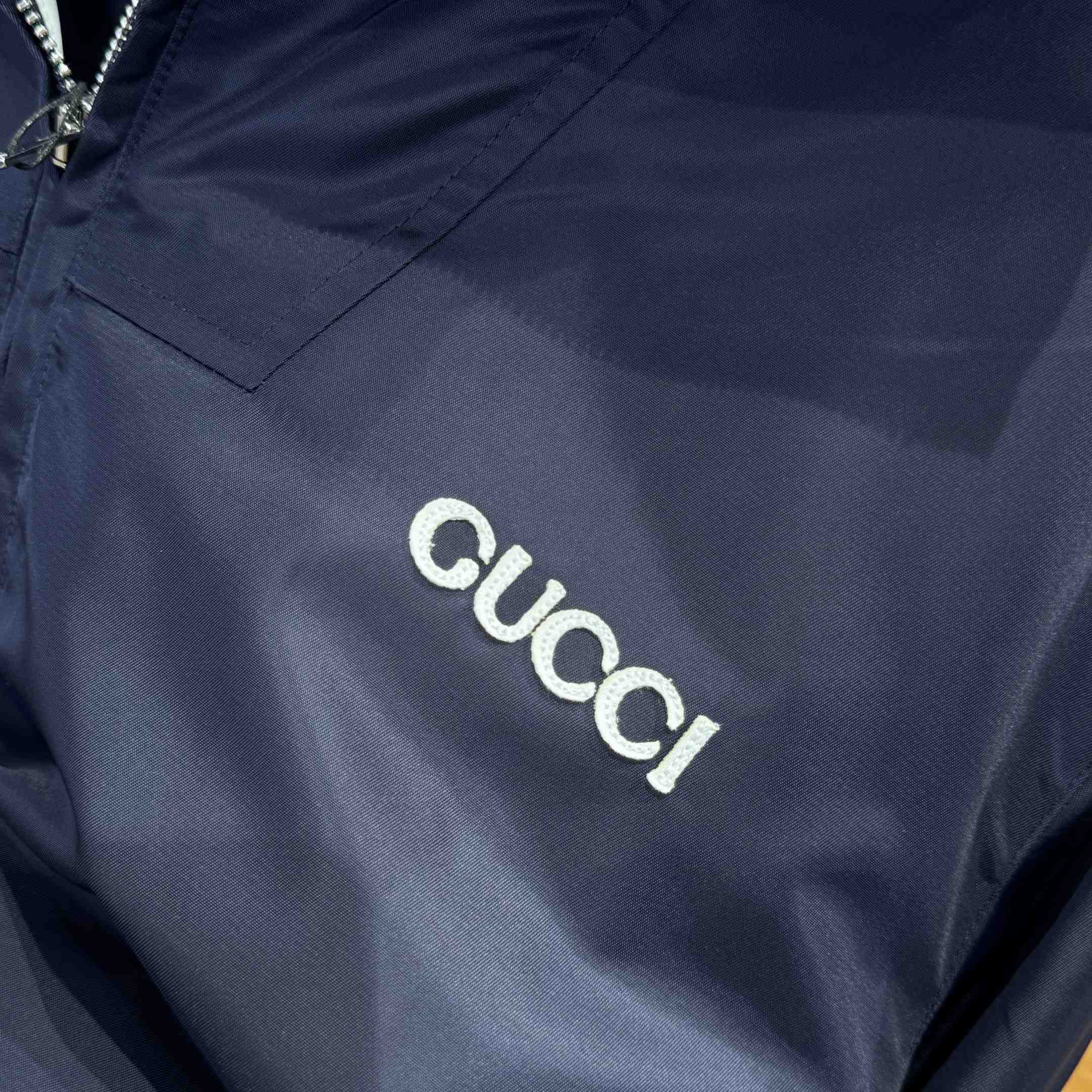 Gucci Nylon Twill Jacket With Patch - DopestKickz