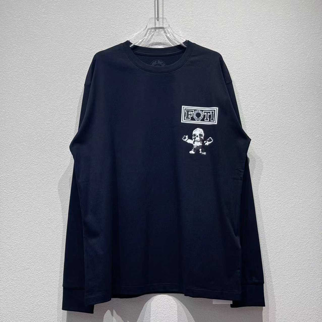 Chrome Hearts Foti Multi Teeter Harris Logo Long Sleeve Tee Shirt Black - DopestKickz