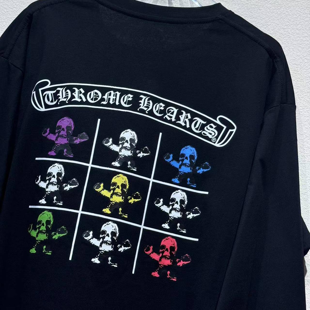 Chrome Hearts Foti Multi Teeter Harris Logo Long Sleeve Tee Shirt Black - DopestKickz