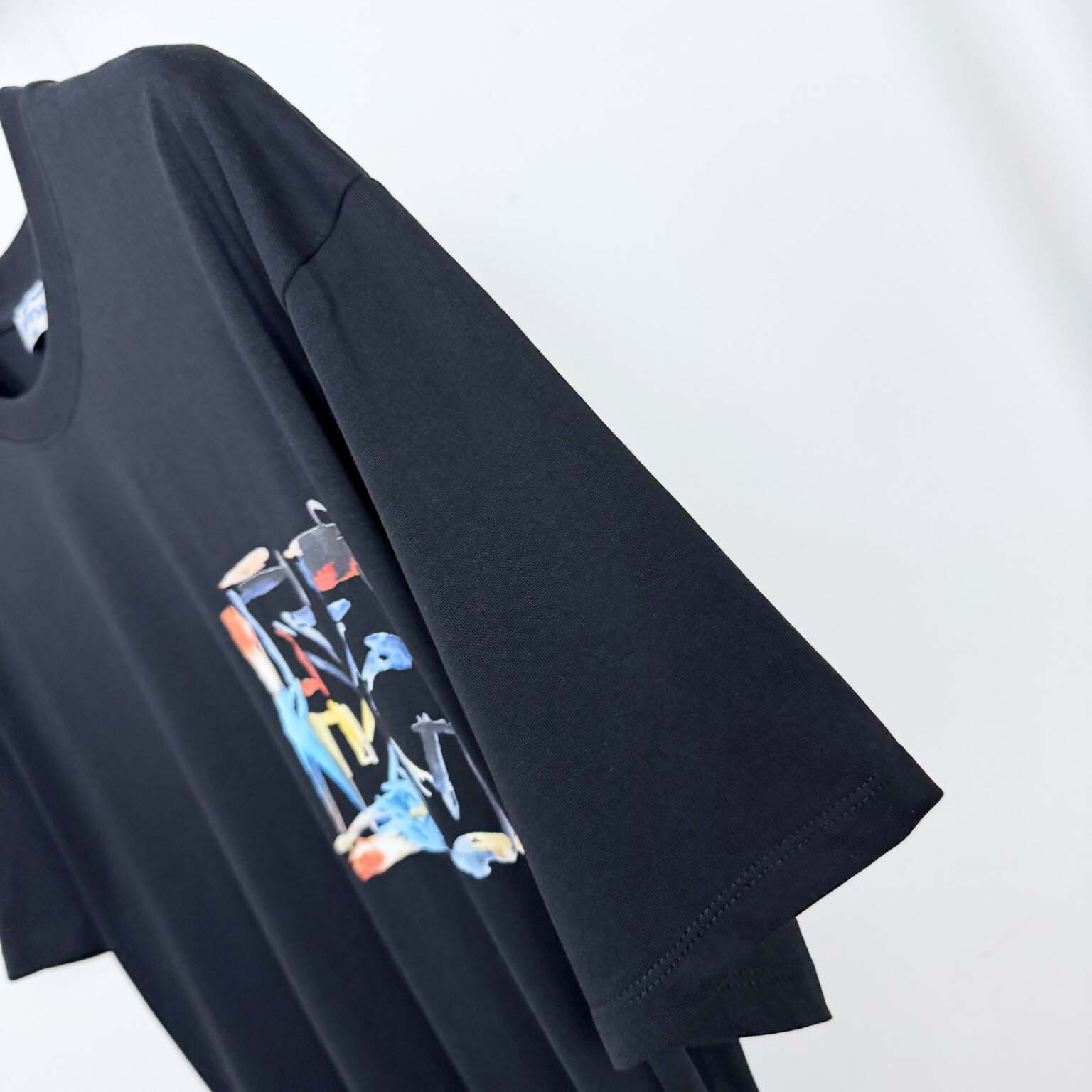 Off-White Boys Watercolour T-Shirt In Black - DopestKickz