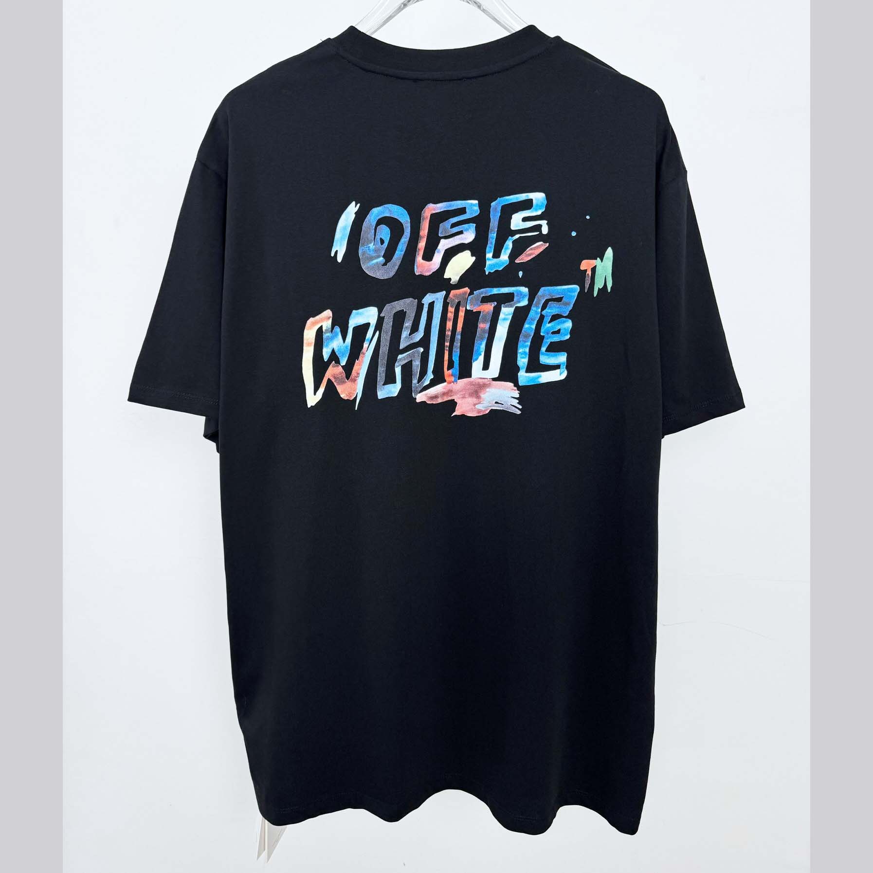 Off-White Boys Watercolour T-Shirt In Black - DopestKickz