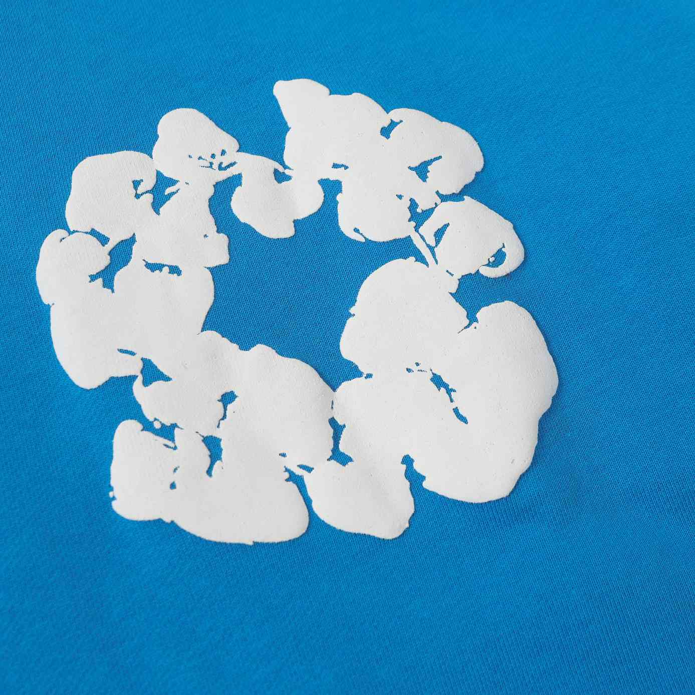 Denim Tears Cotton Wreath Zip Hoodie Blue - DopestKickz