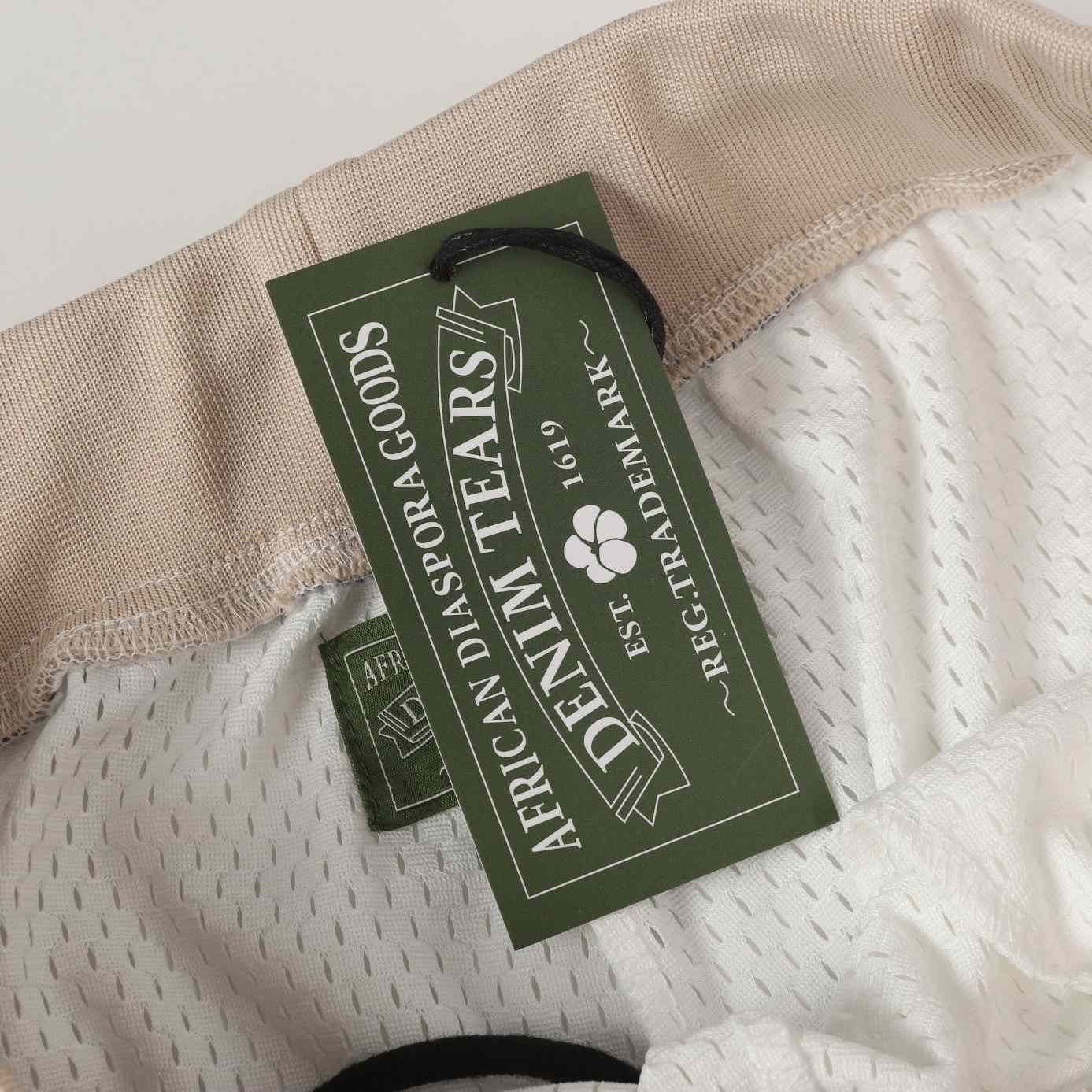 Denim Tears Game Shorts 'White' - DopestKickz