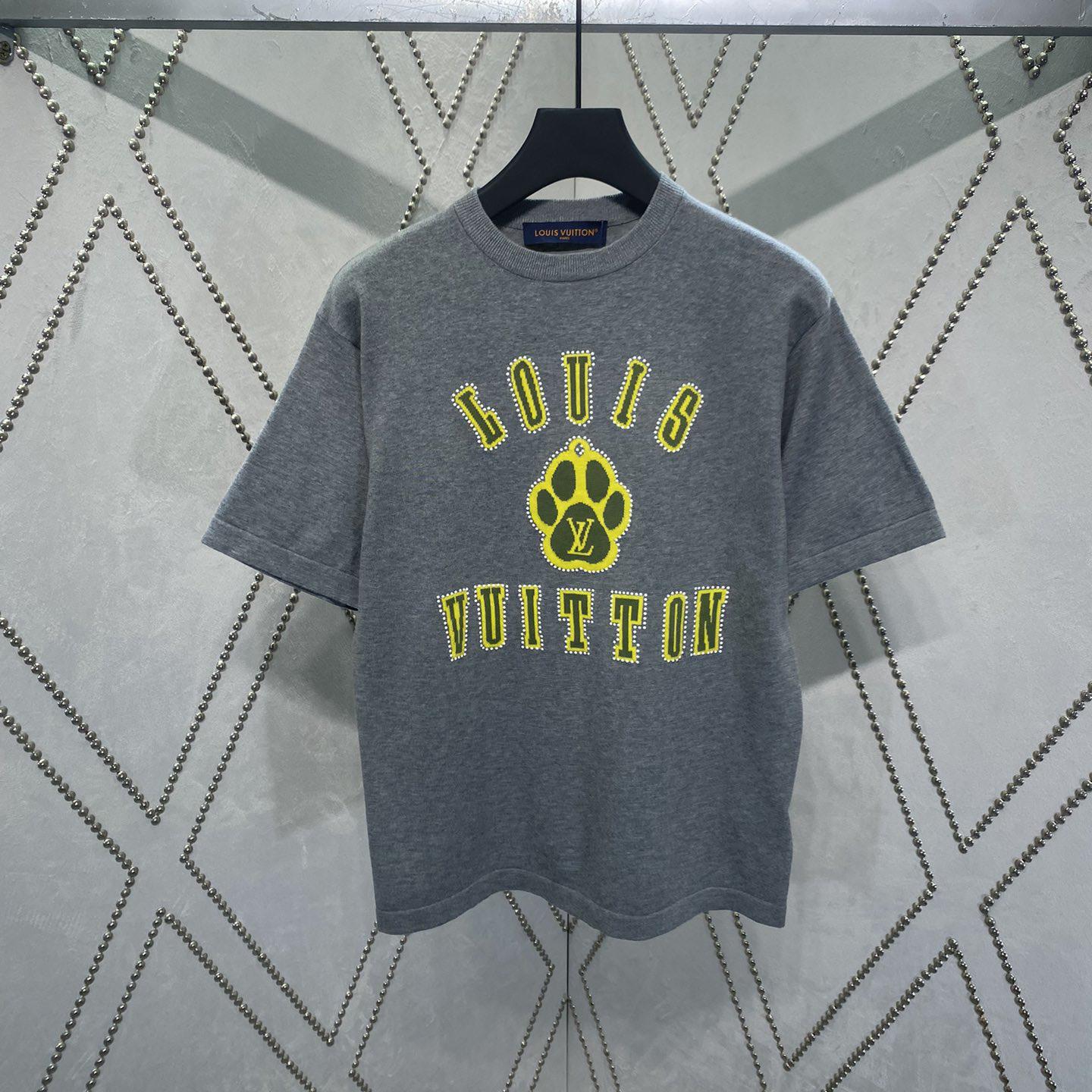 Louis Vuitton Embellished Short-Sleeved Cotton Crewneck - DopestKickz