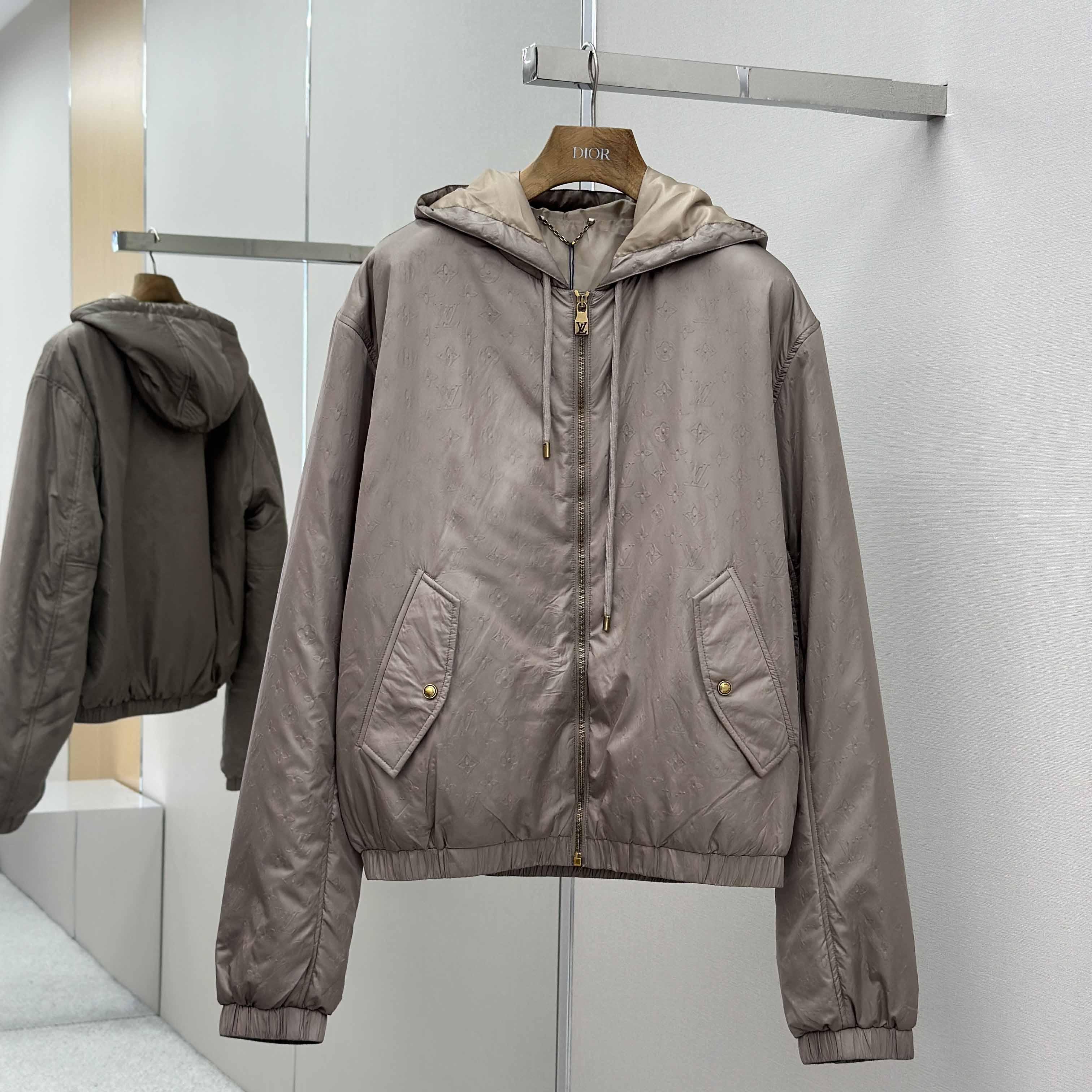 Louis Vuitton Monogram Padded Windbreaker   1AHBIA - DopestKickz