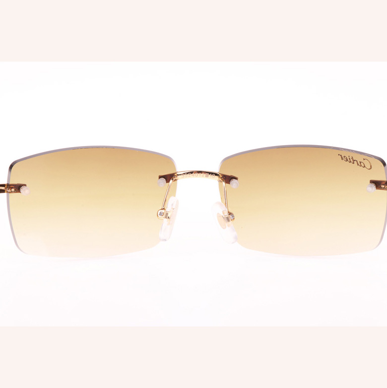 Cartier CT_3524012 Green Wood Sunglasses In Gold Brown - DopestKickz