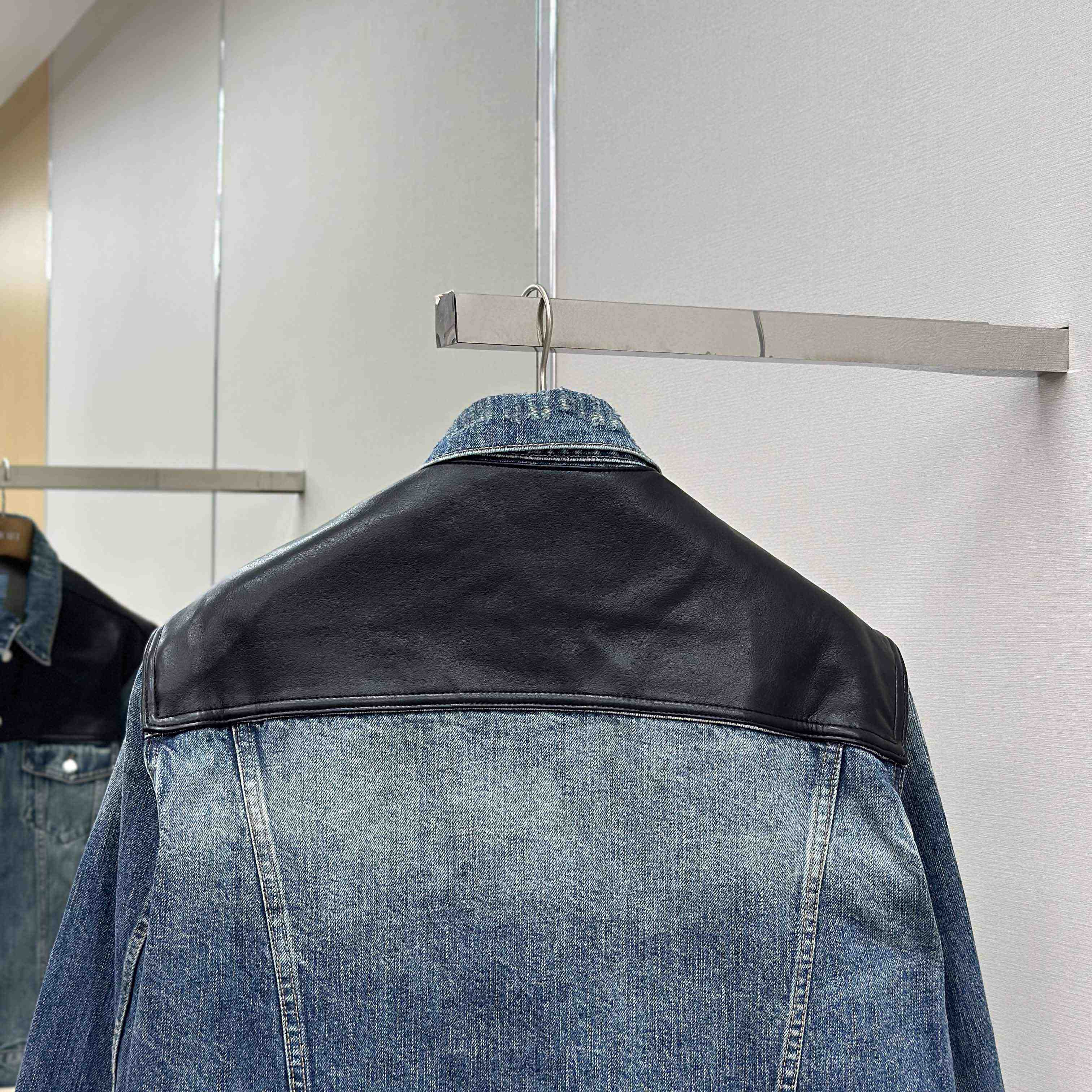 Prada Denim And Leather Jacket - DopestKickz
