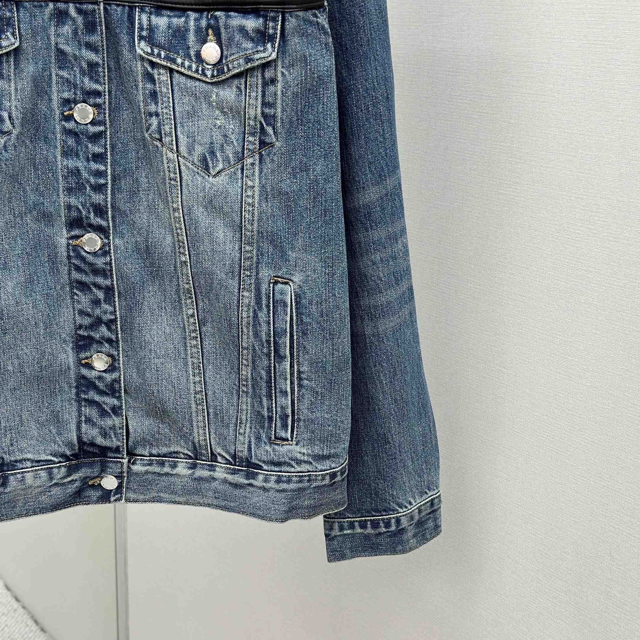 Prada Denim And Leather Jacket - DopestKickz