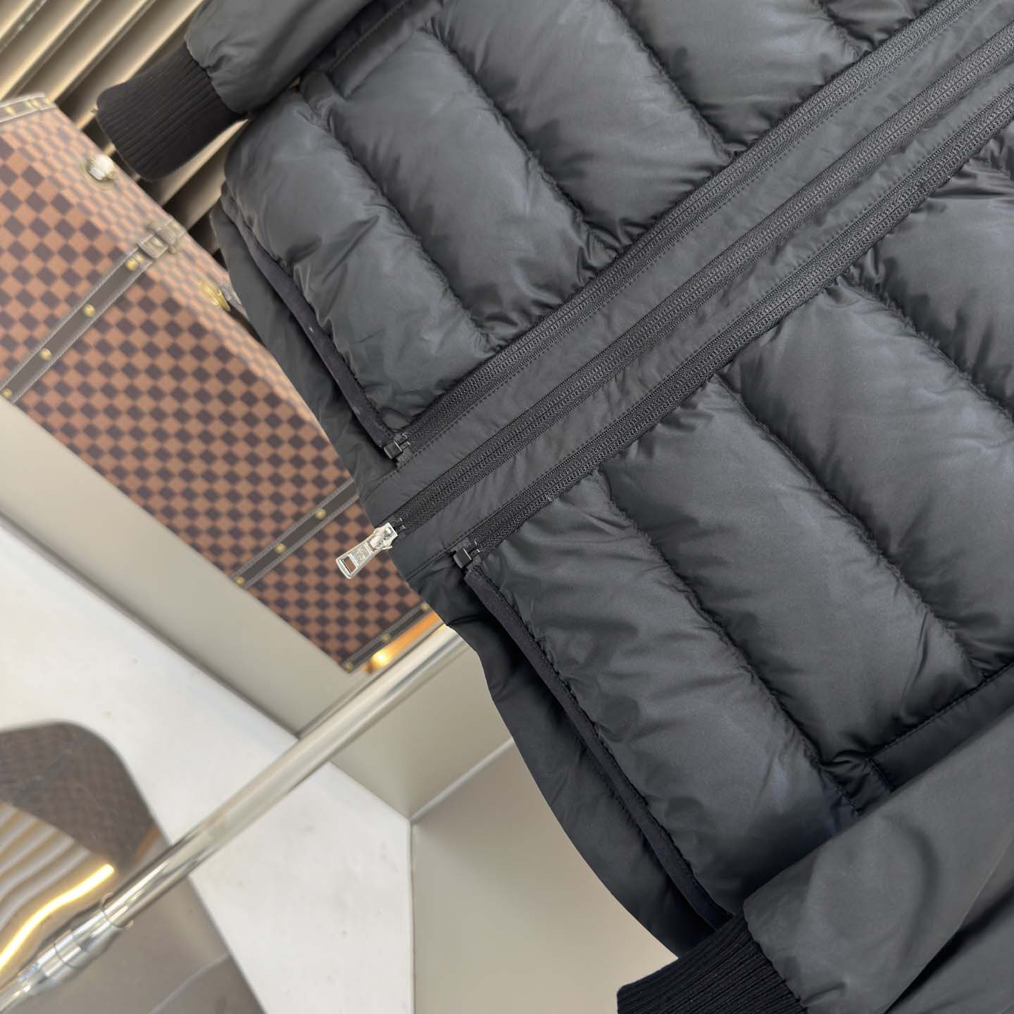 Moncler Black Verney 3-in-1 Short Jacket & Down Vest Set - DopestKickz