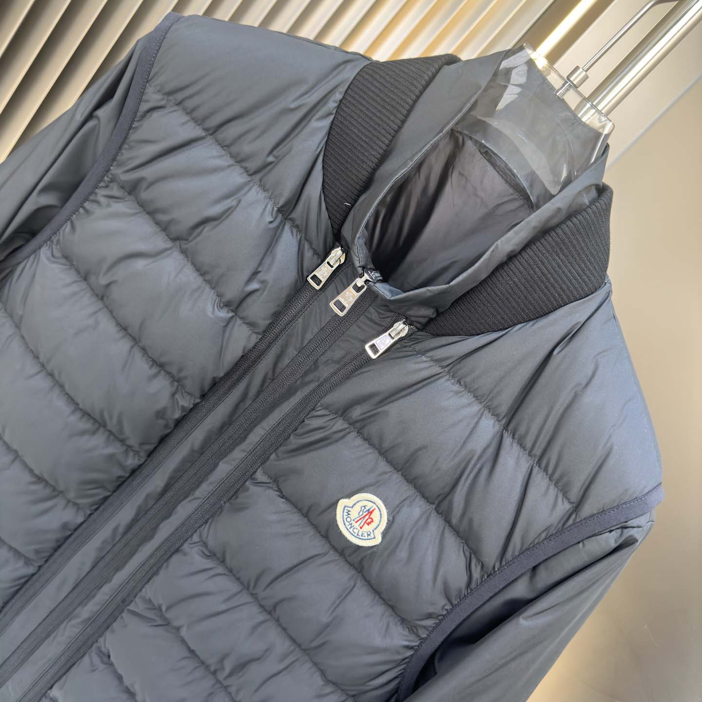 Moncler Black Verney 3-in-1 Short Jacket & Down Vest Set - DopestKickz