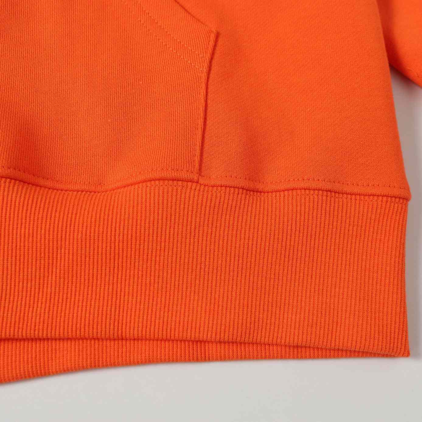 Denim Tears Cotton Wreath Zip Hoodie Orange - DopestKickz