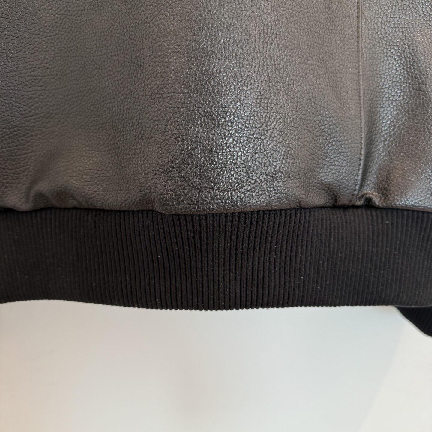 Prada Leather Bomber Jacket - DopestKickz