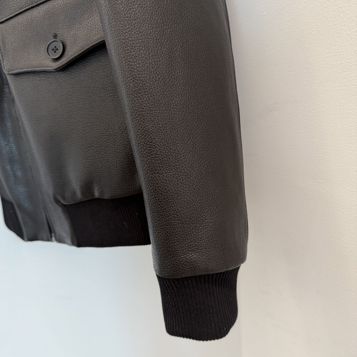 Prada Leather Bomber Jacket - DopestKickz