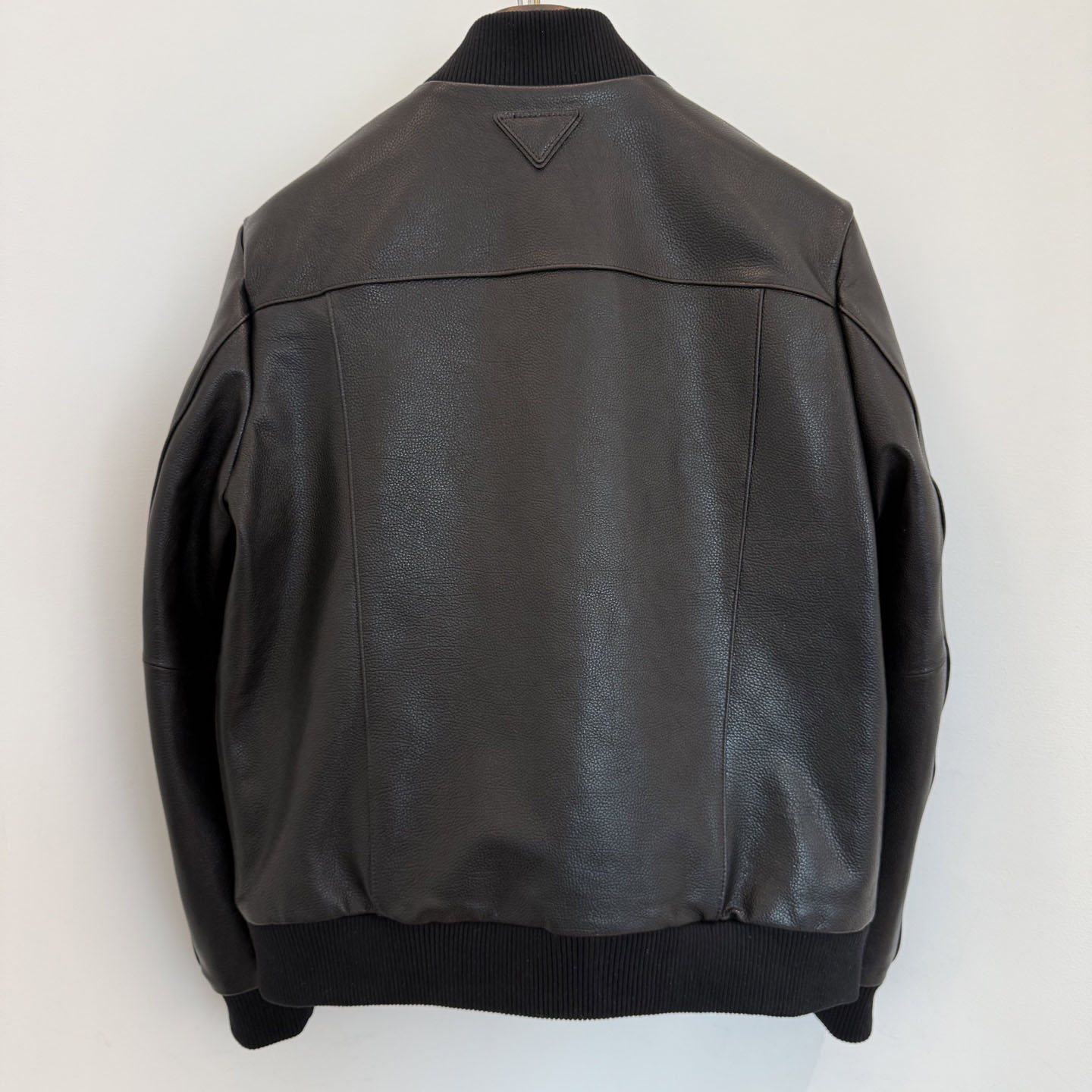 Prada Leather Bomber Jacket - DopestKickz