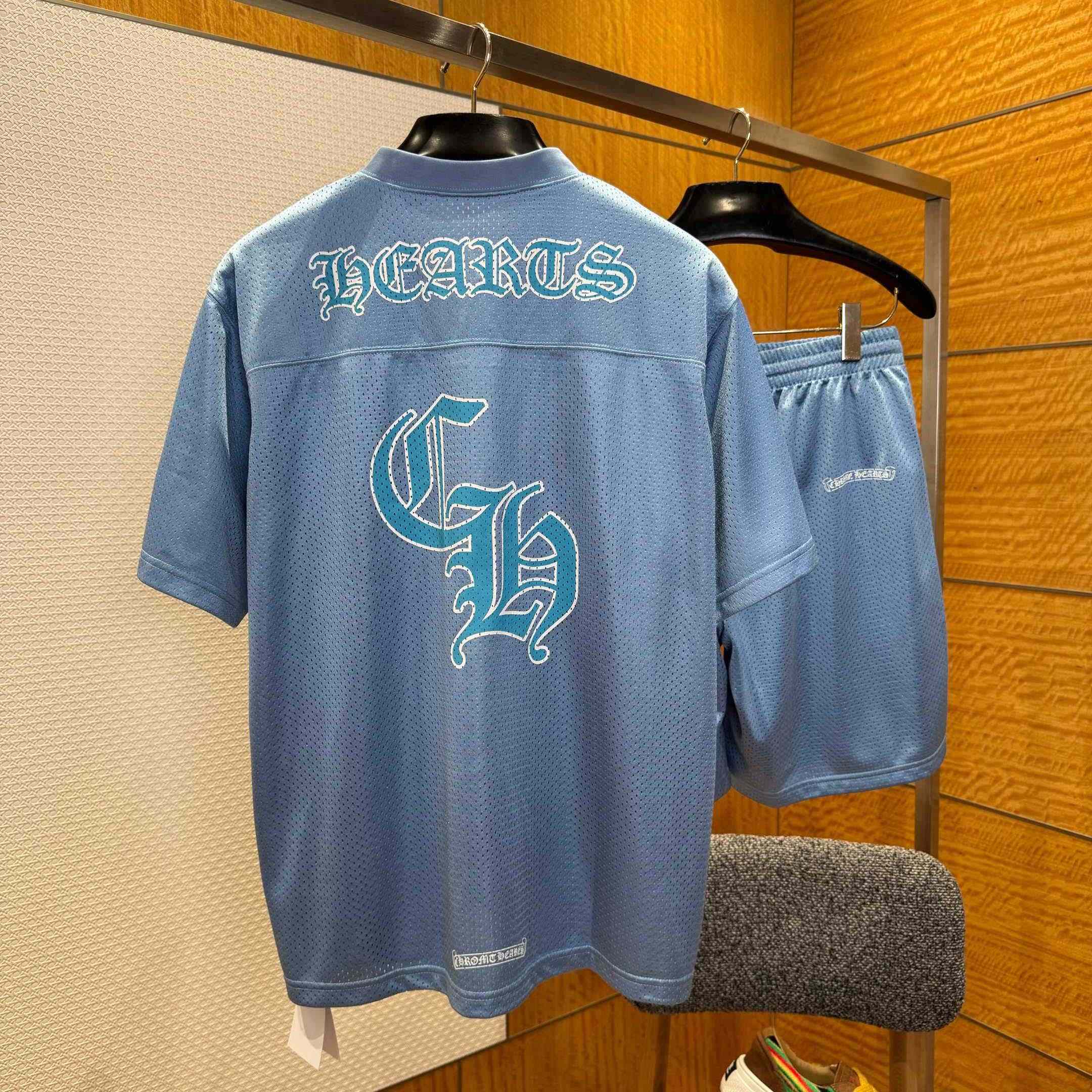 Chrome Hearts Stadium Mesh Short Sleeve & Shorts - DopestKickz