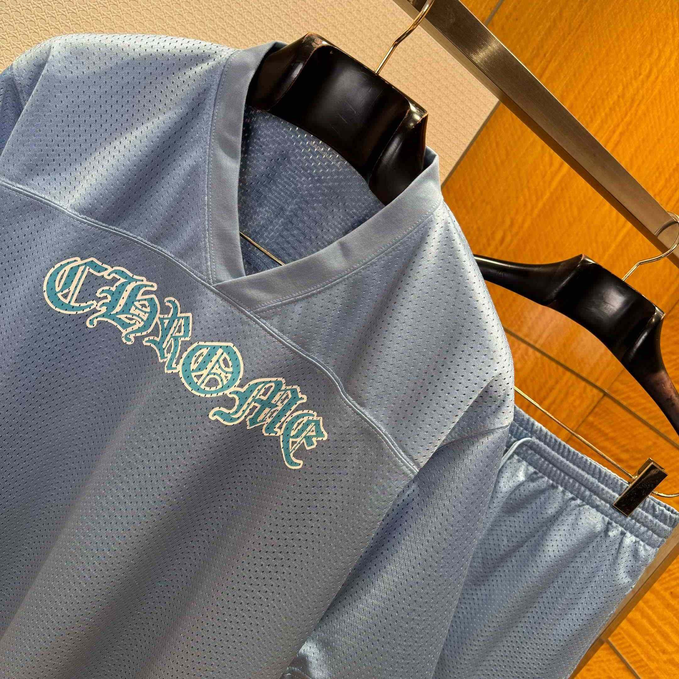 Chrome Hearts Stadium Mesh Short Sleeve & Shorts - DopestKickz