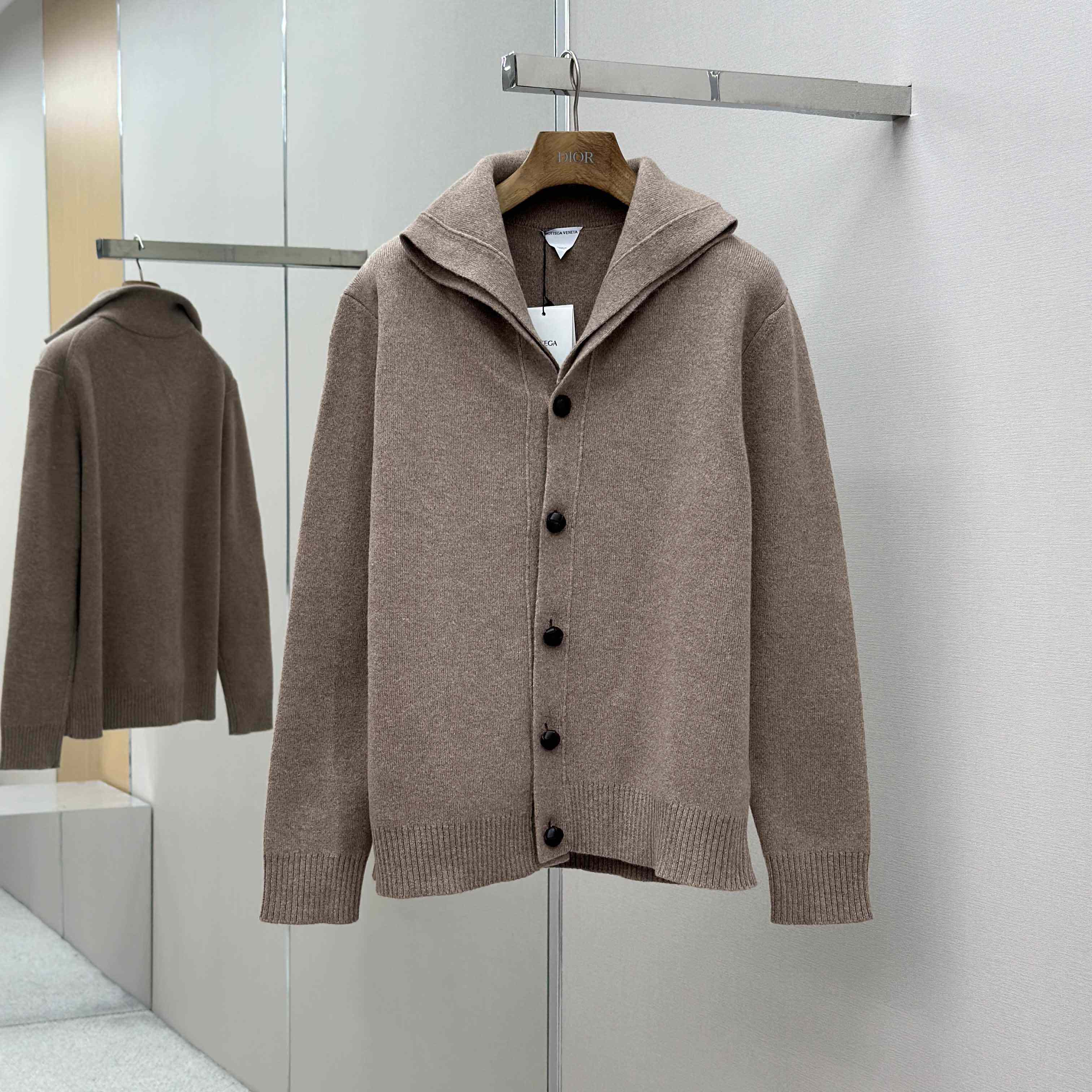 Bottega Veneta Compact Wool Cardigan - DopestKickz