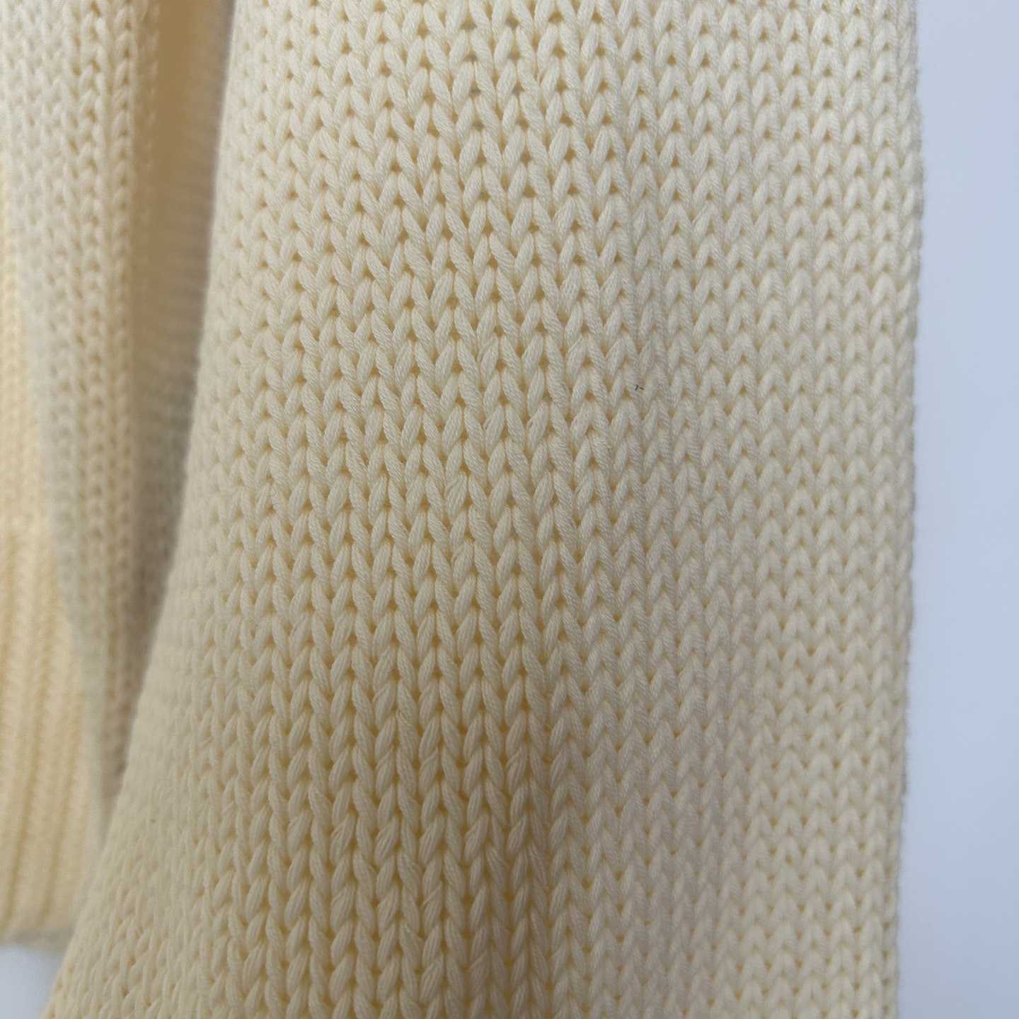 Off White Big Bookish Chunky Knit Crewn Creme Brul - DopestKickz