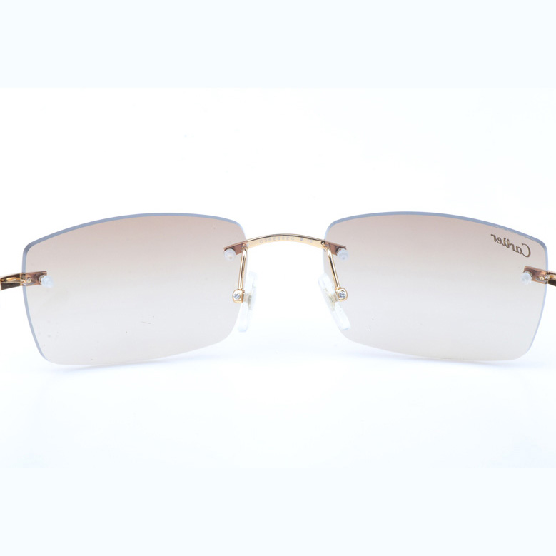 Cartier CT_3524012 Shell Mix Black Buffalo Sunglasses In Gold Brown - DopestKickz