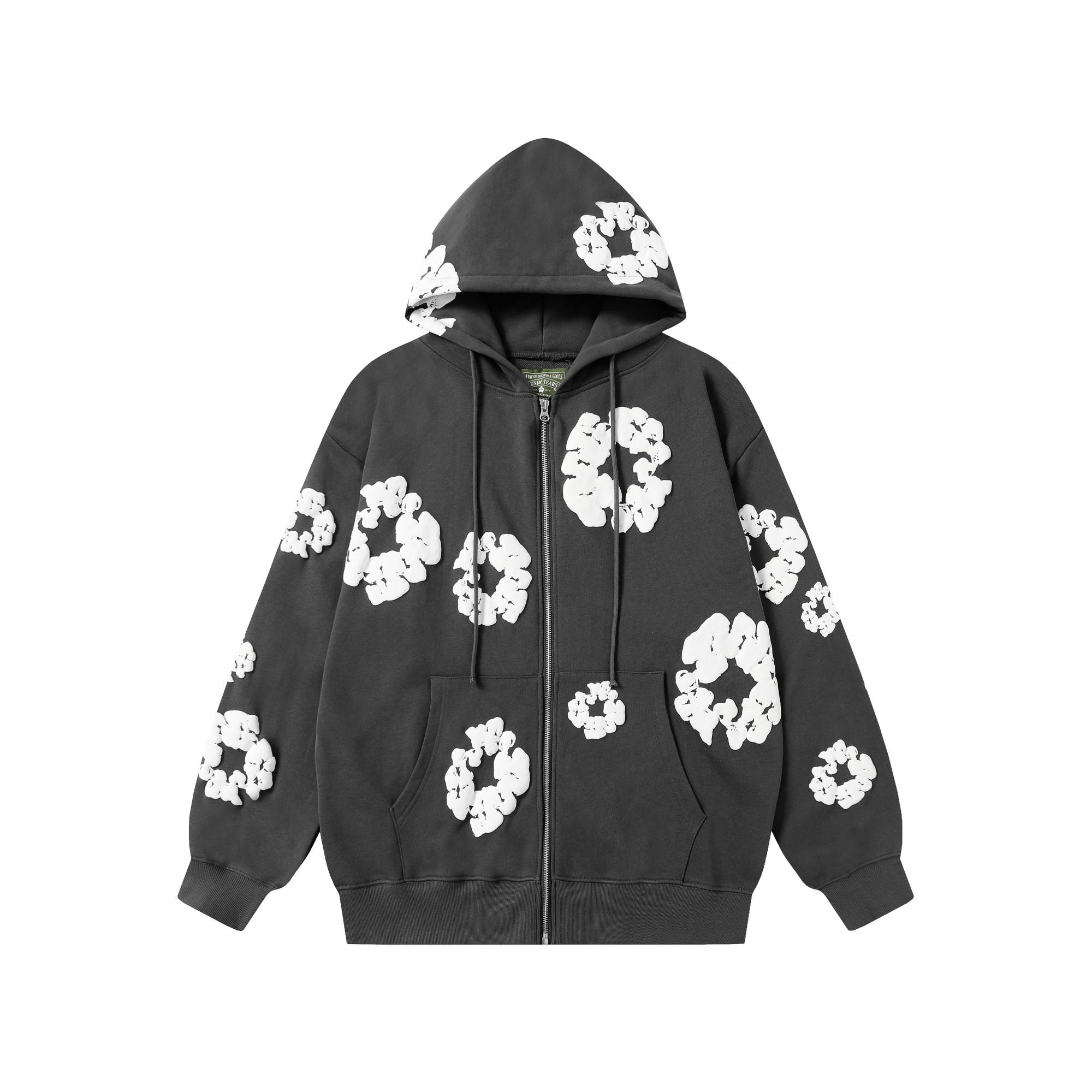 Denim Tears Cotton Wreath Zip Hoodie  - DopestKickz