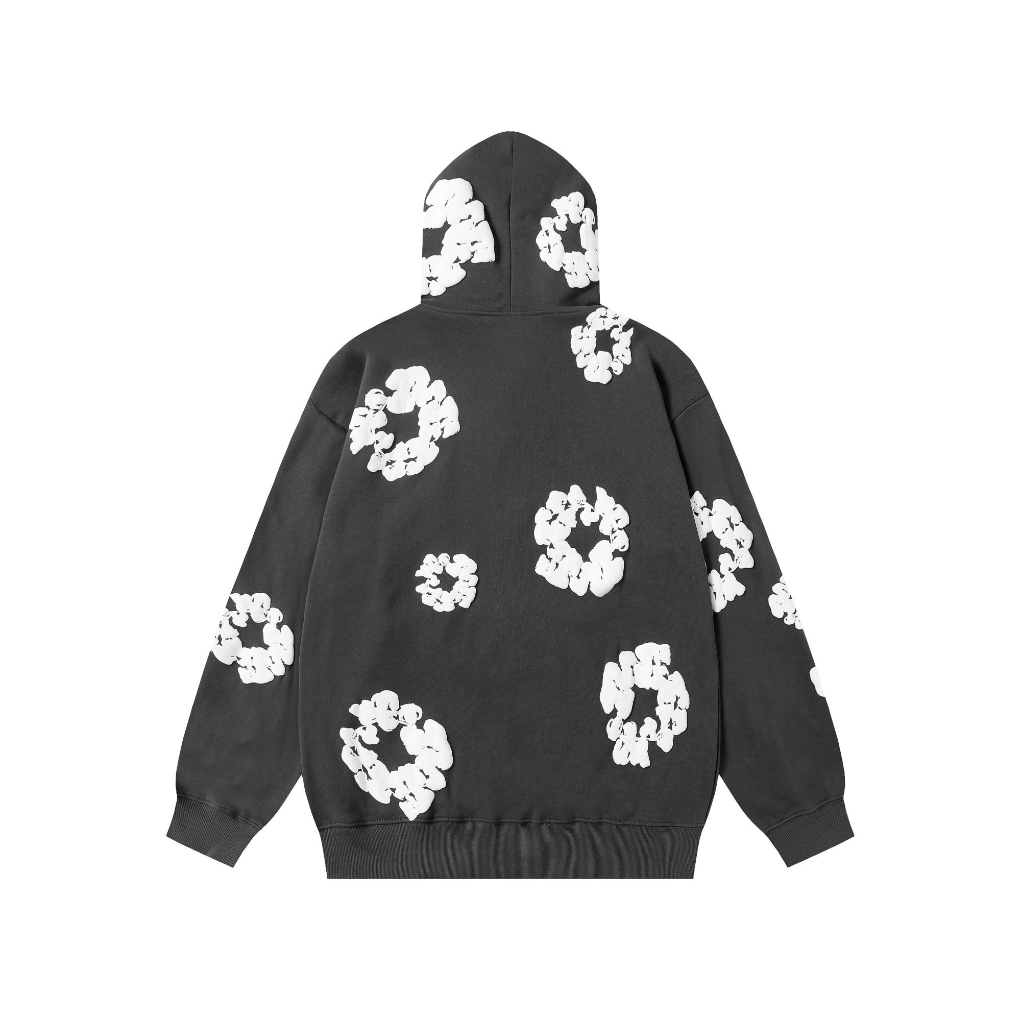 Denim Tears Cotton Wreath Zip Hoodie  - DopestKickz