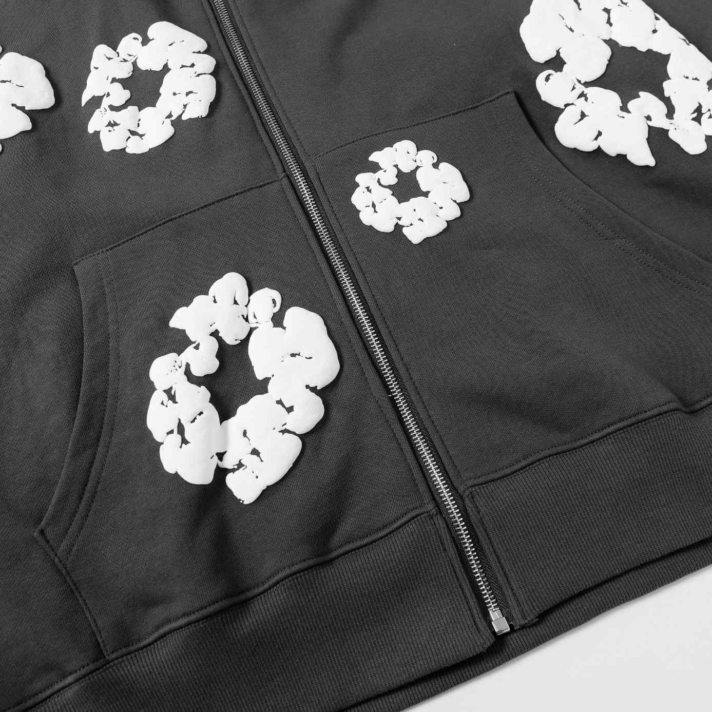 Denim Tears Cotton Wreath Zip Hoodie  - DopestKickz