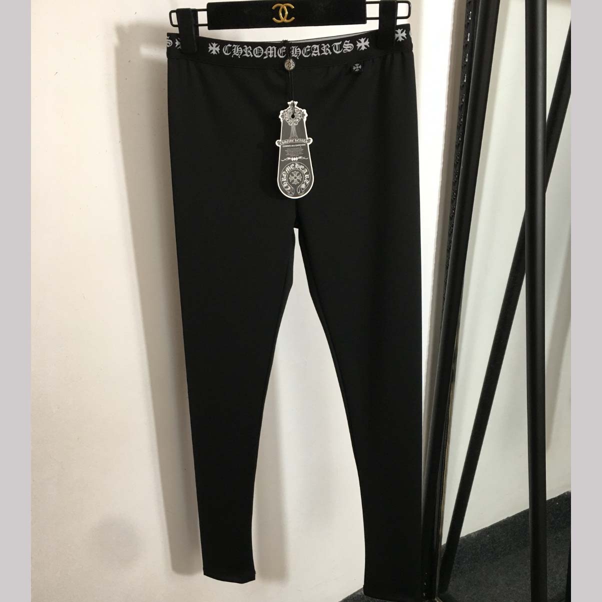 Chrome Hearts Logo Leggings - DopestKickz
