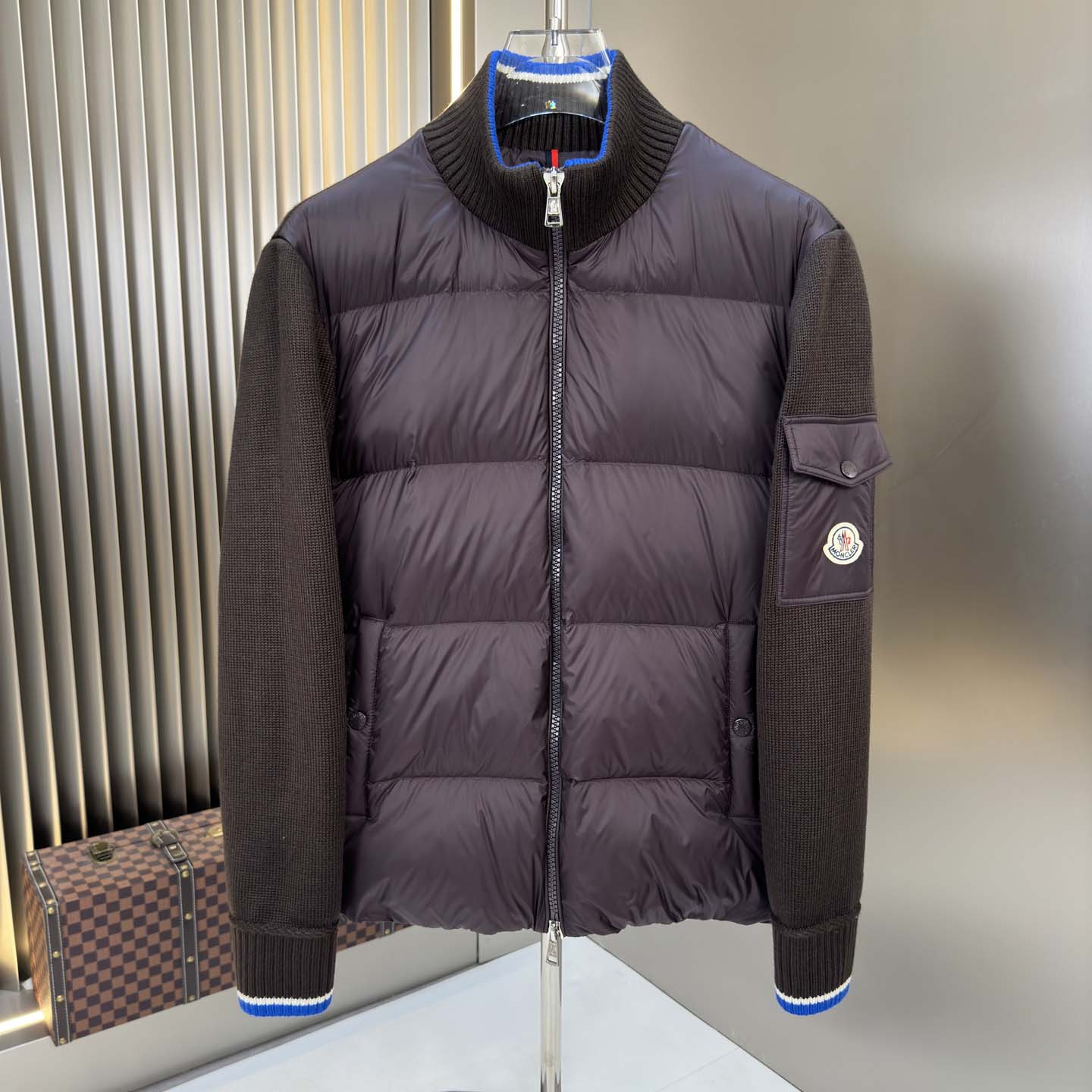 Moncler Padded Wool Zip-Up Cardigan - DopestKickz