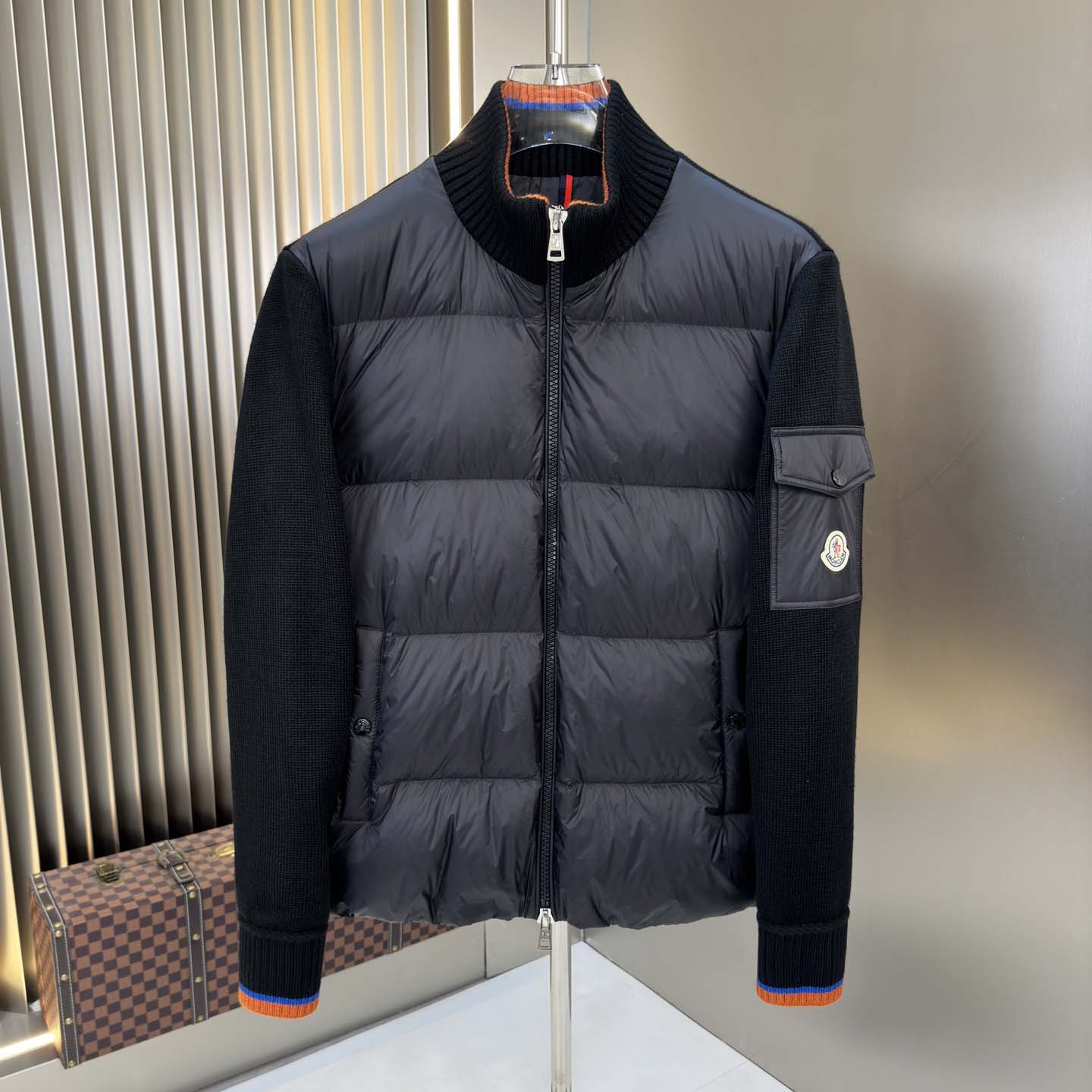 Moncler Padded Wool Zip-Up Cardigan - DopestKickz