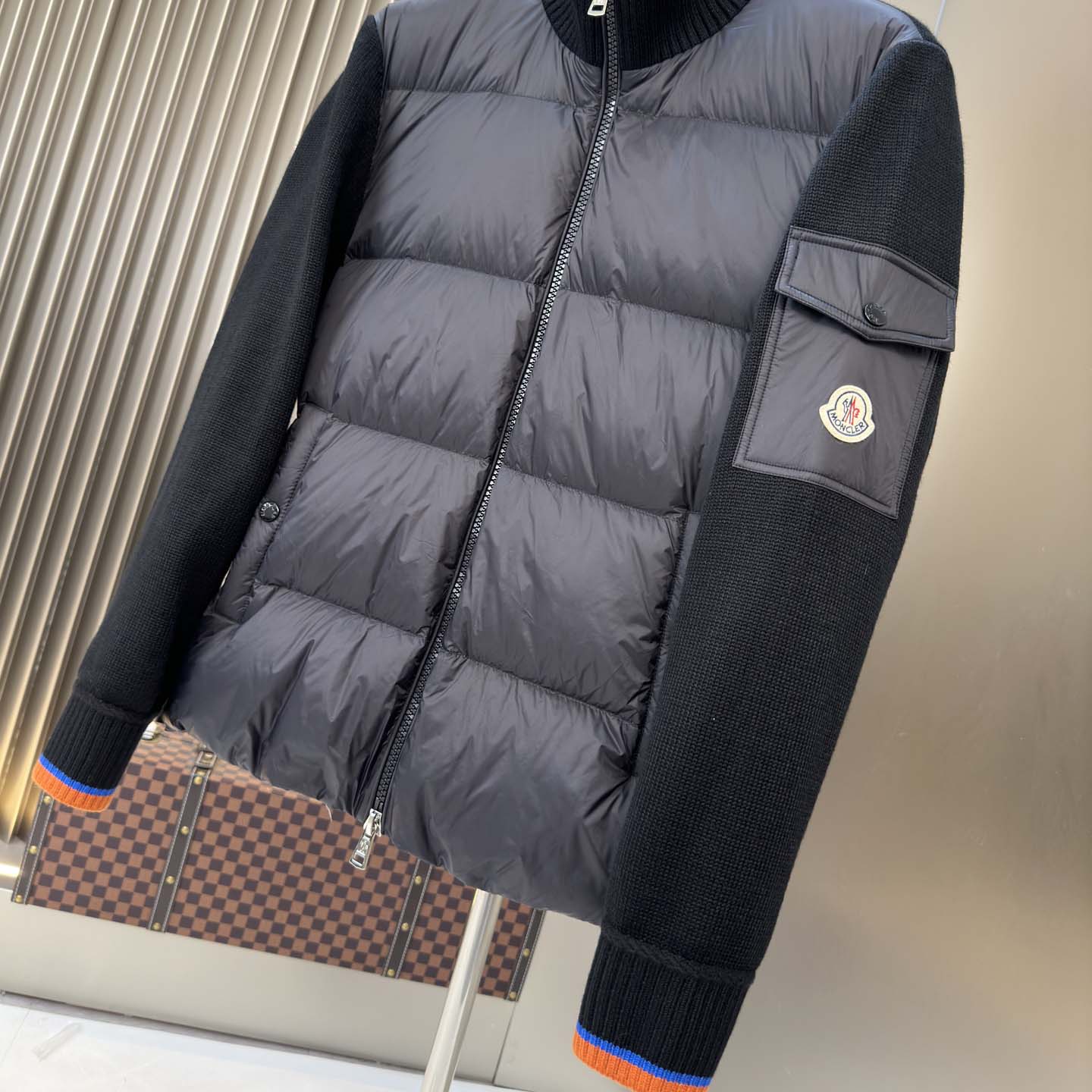 Moncler Padded Wool Zip-Up Cardigan - DopestKickz