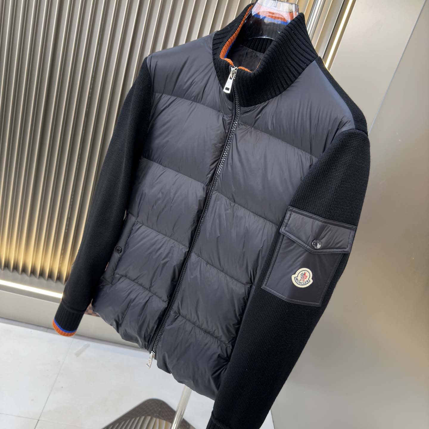 Moncler Padded Wool Zip-Up Cardigan - DopestKickz