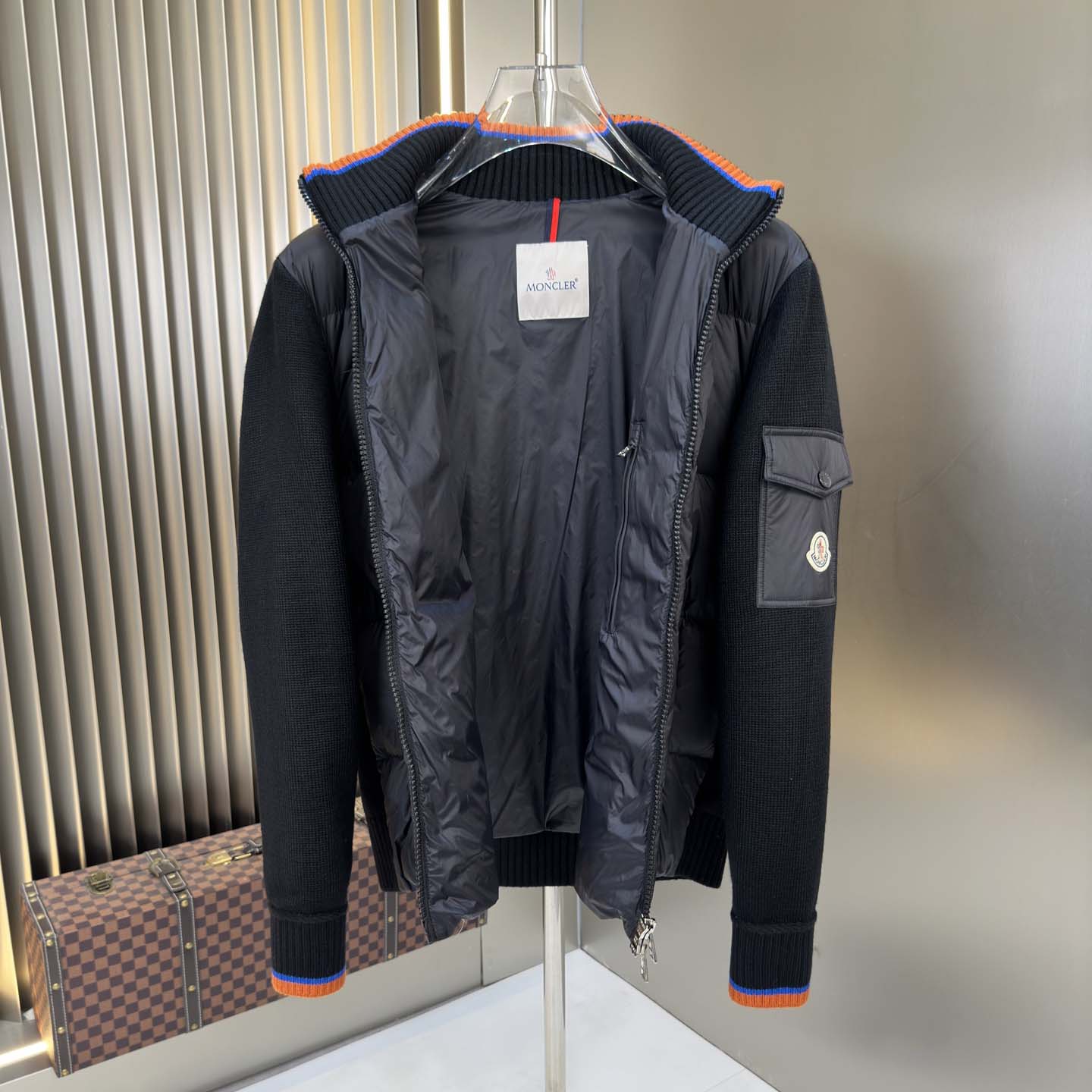 Moncler Padded Wool Zip-Up Cardigan - DopestKickz