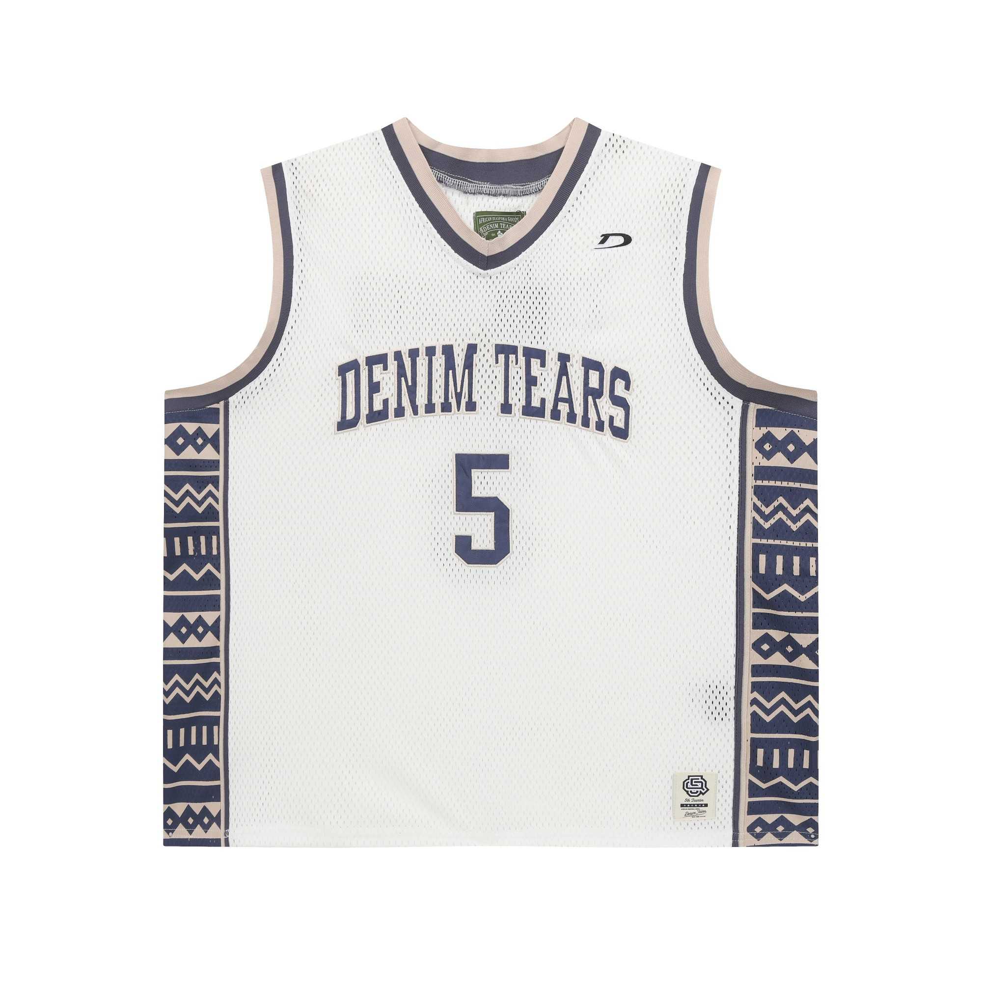 Denim Tears Game Jersey 'White' - DopestKickz