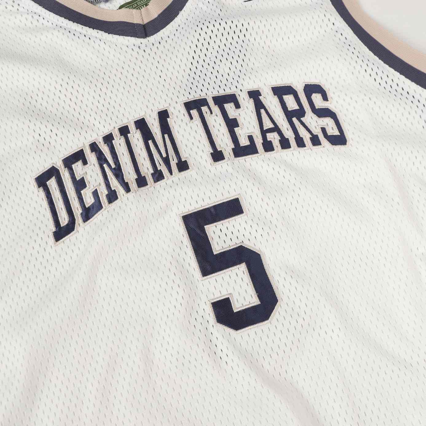 Denim Tears Game Jersey 'White' - DopestKickz