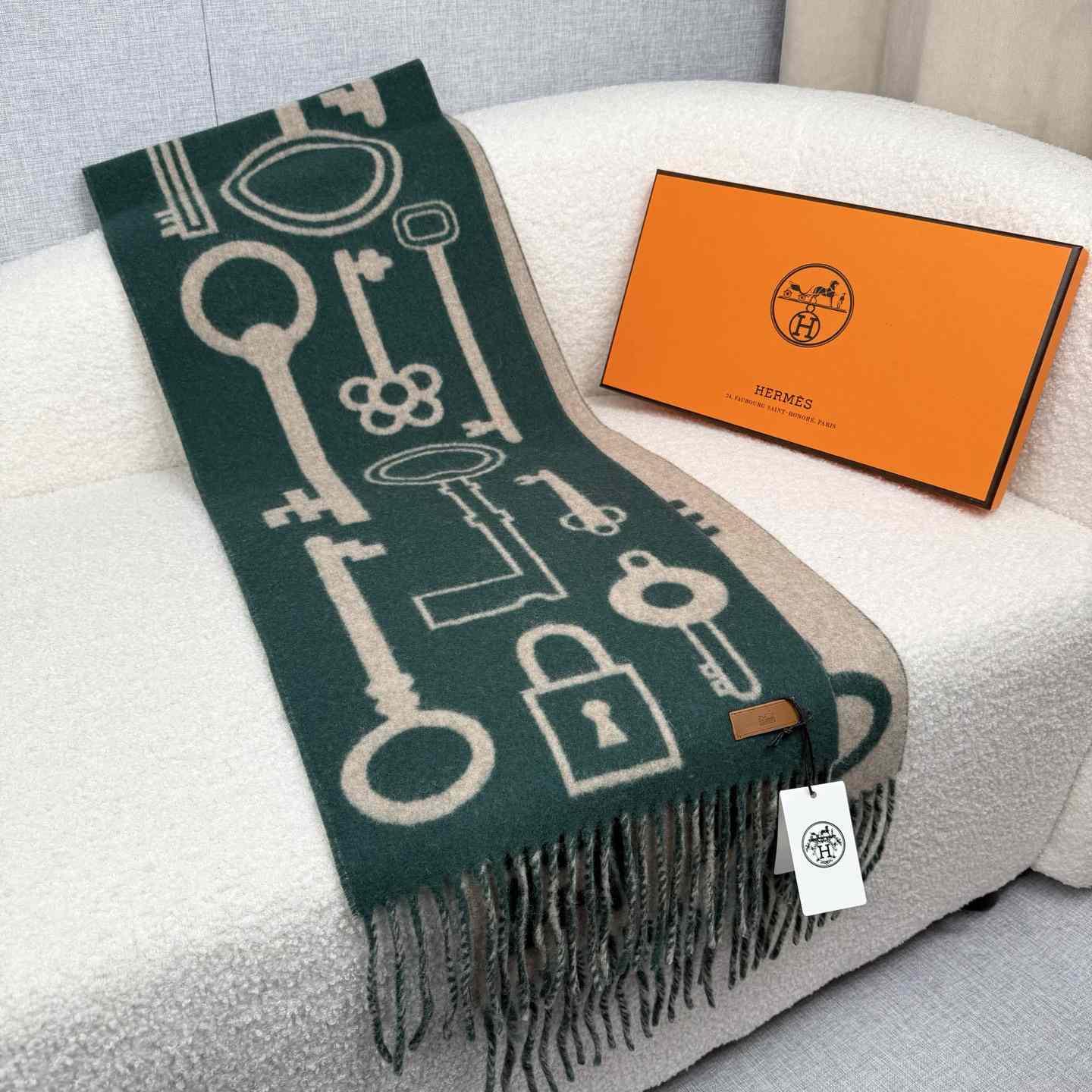 Hermes Casaque Porte-Clefs Scarf - DopestKickz