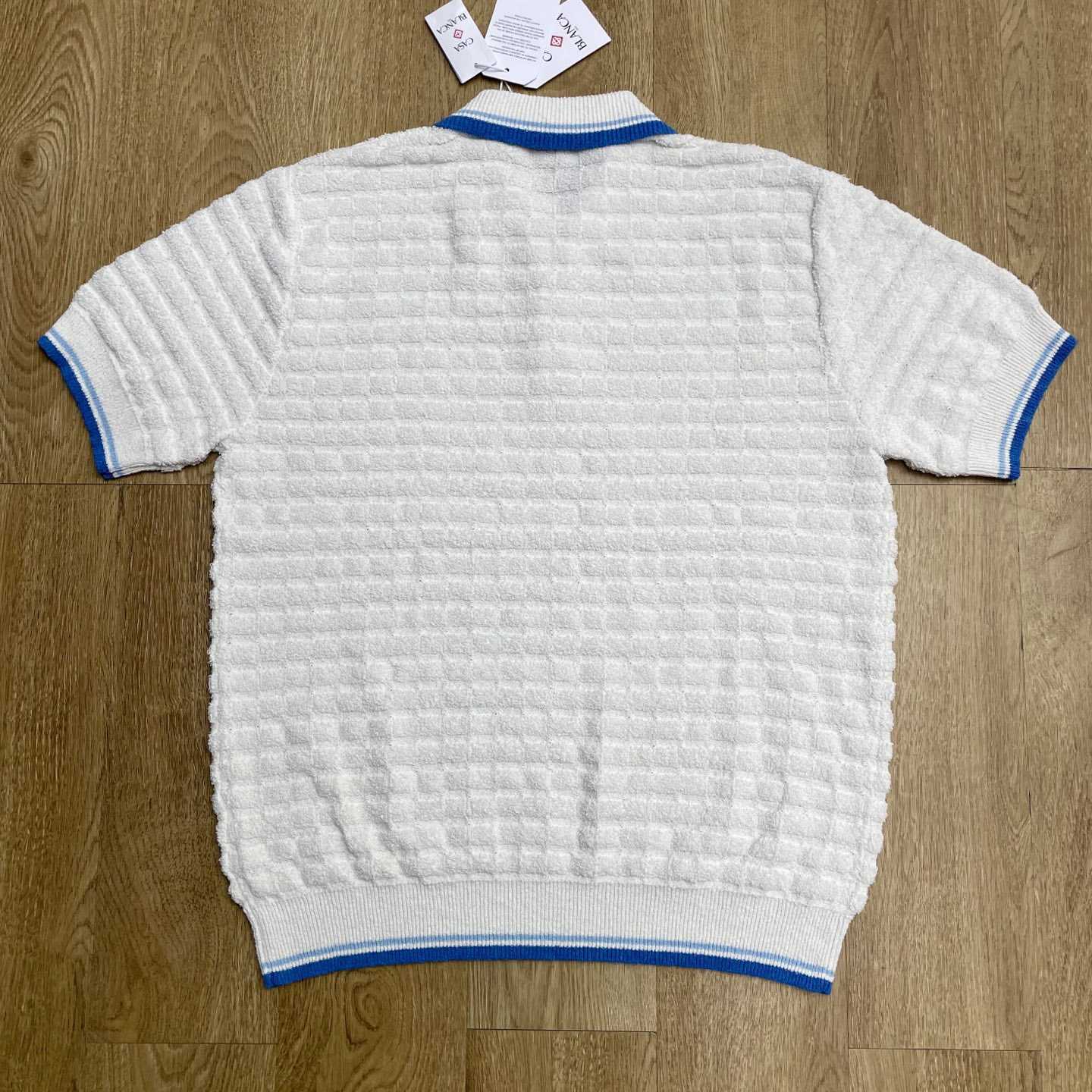 Casablanca Cotton Boucle Polo Shirt   Z6024 - DopestKickz