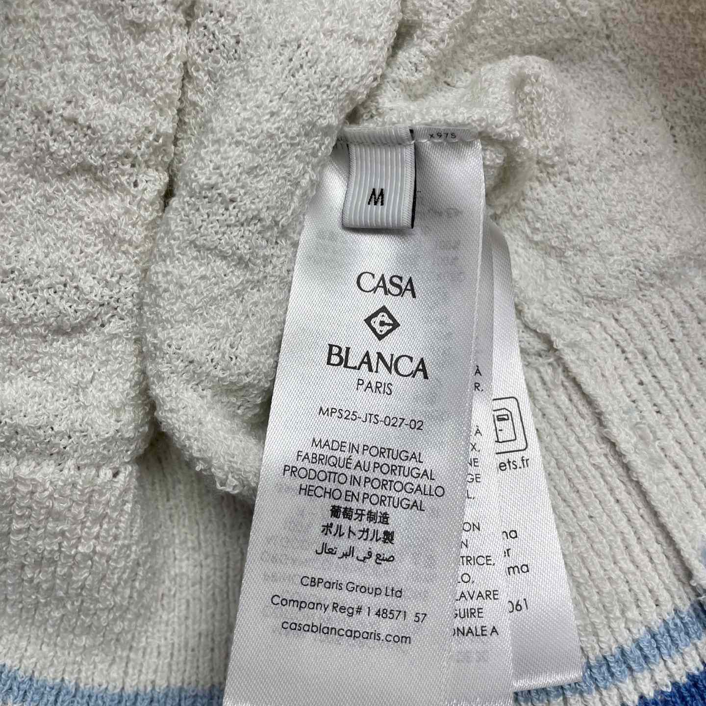 Casablanca Cotton Boucle Polo Shirt   Z6024 - DopestKickz