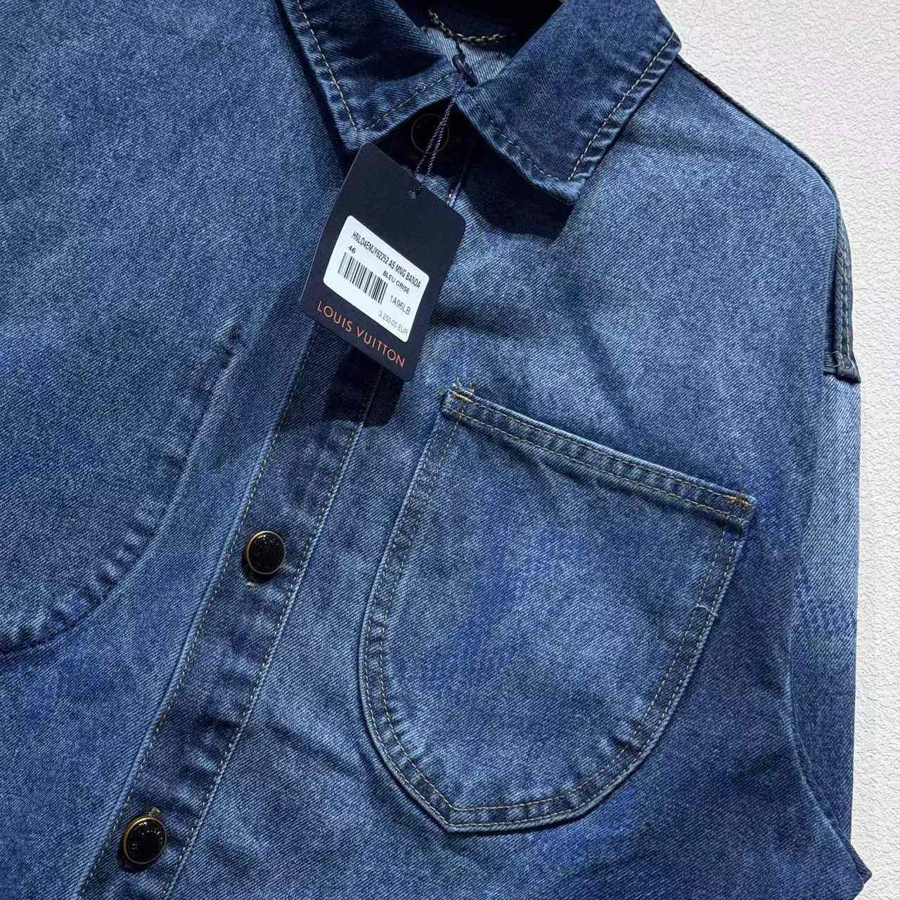 Louis Vuitton Monogram Denim Workwear Overshirt   1AIK79 - DopestKickz