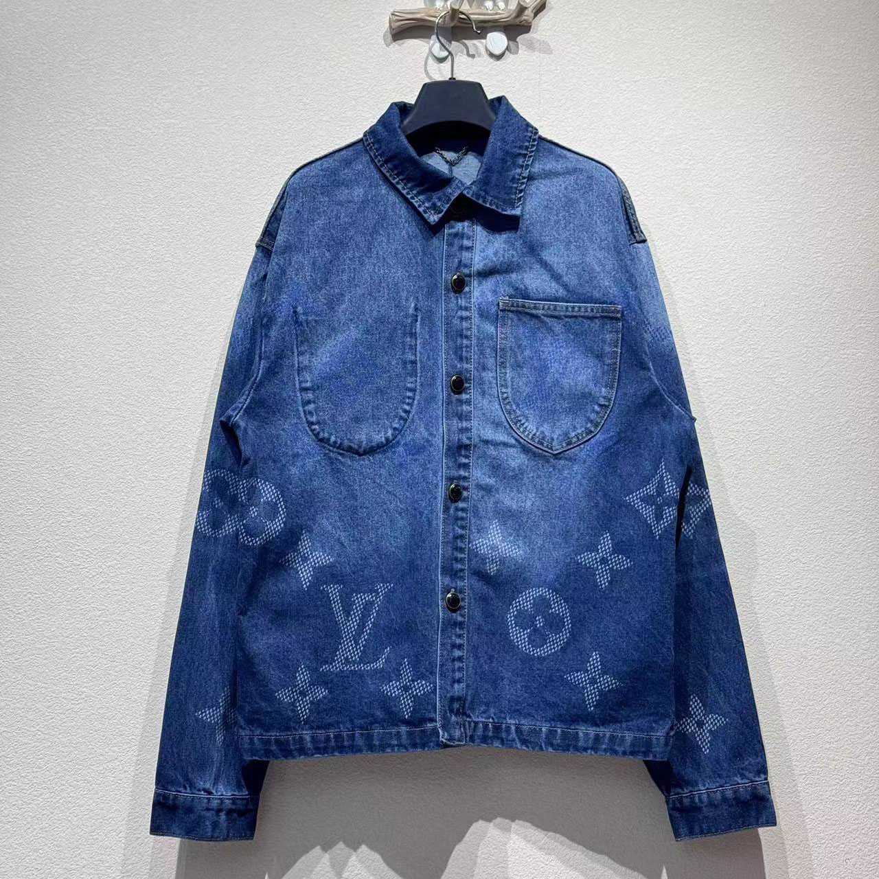Louis Vuitton Monogram Denim Workwear Overshirt   1AIK79 - DopestKickz