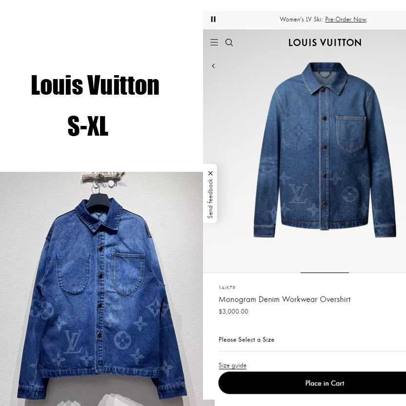 Louis Vuitton Monogram Denim Workwear Overshirt   1AIK79 - DopestKickz
