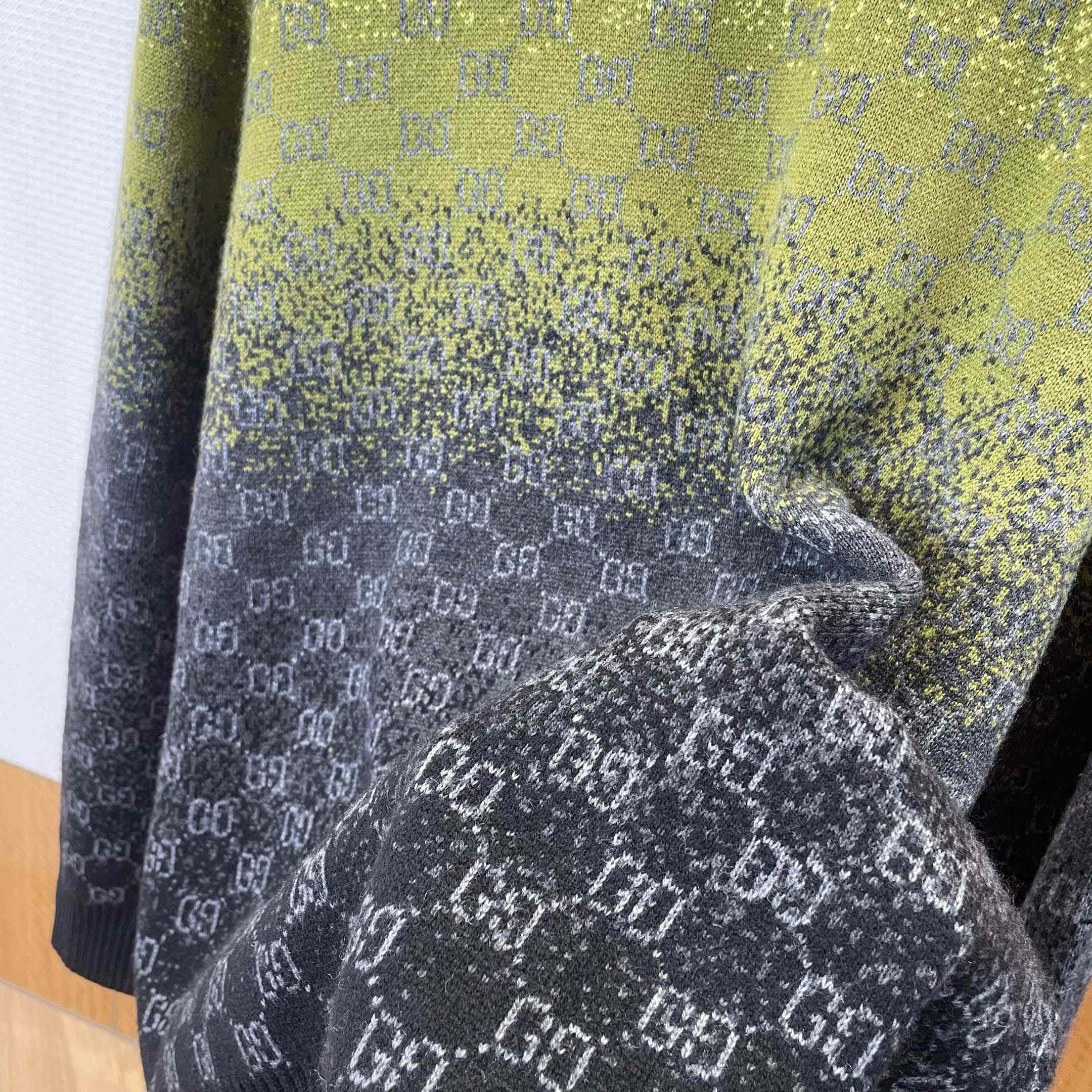 Gucci GG Wool Cashmere Jacquard Sweater - DopestKickz