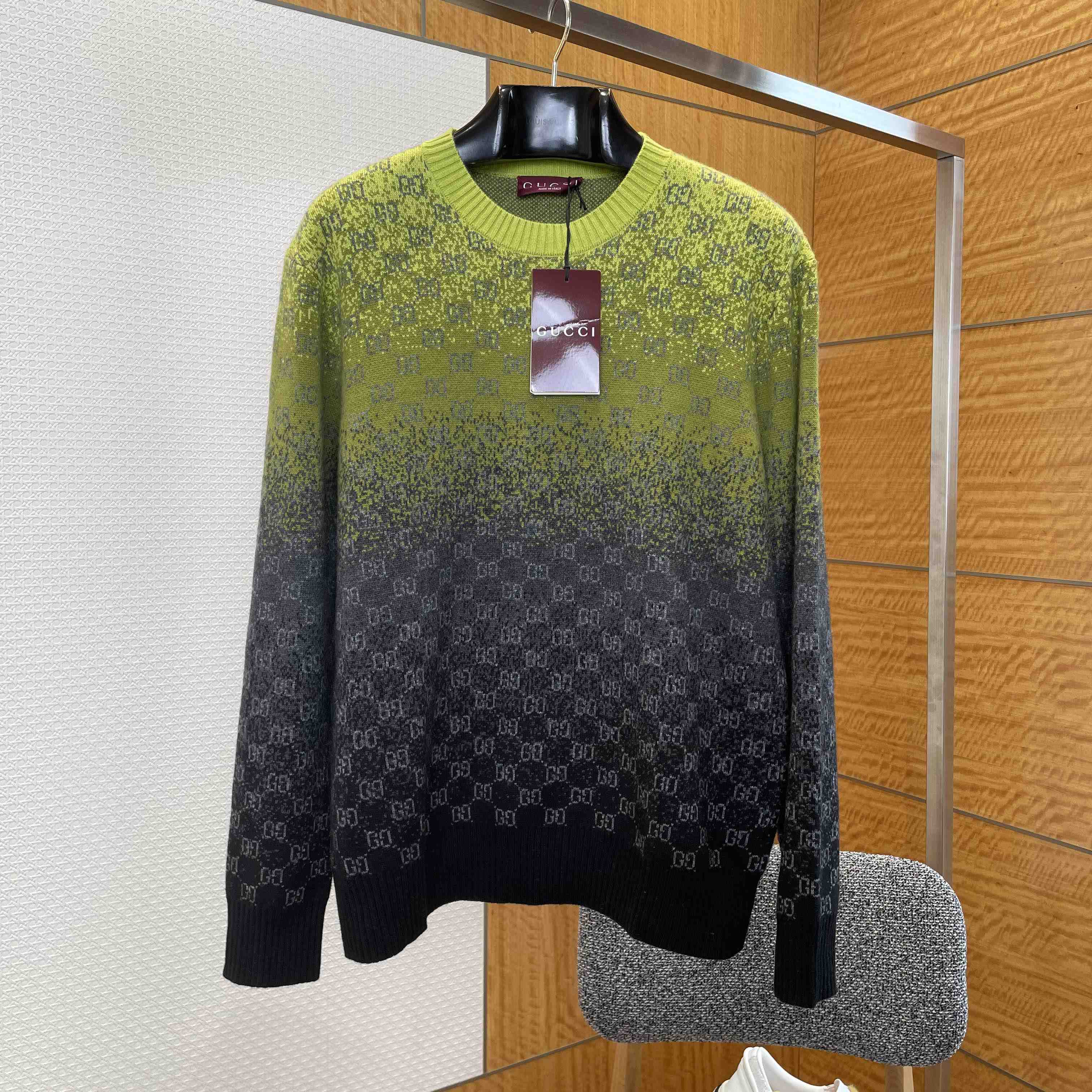 Gucci GG Wool Cashmere Jacquard Sweater - DopestKickz