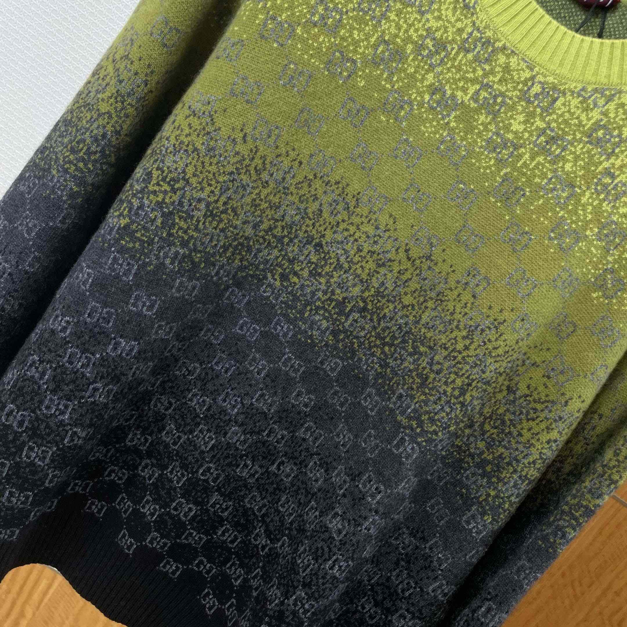 Gucci GG Wool Cashmere Jacquard Sweater - DopestKickz