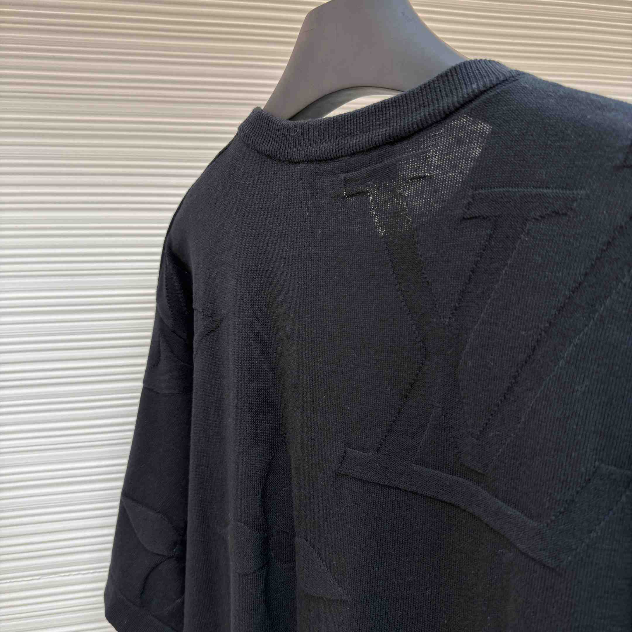 Louis Vuitton Monogram Short-Sleeved Cotton Crewneck    - DopestKickz