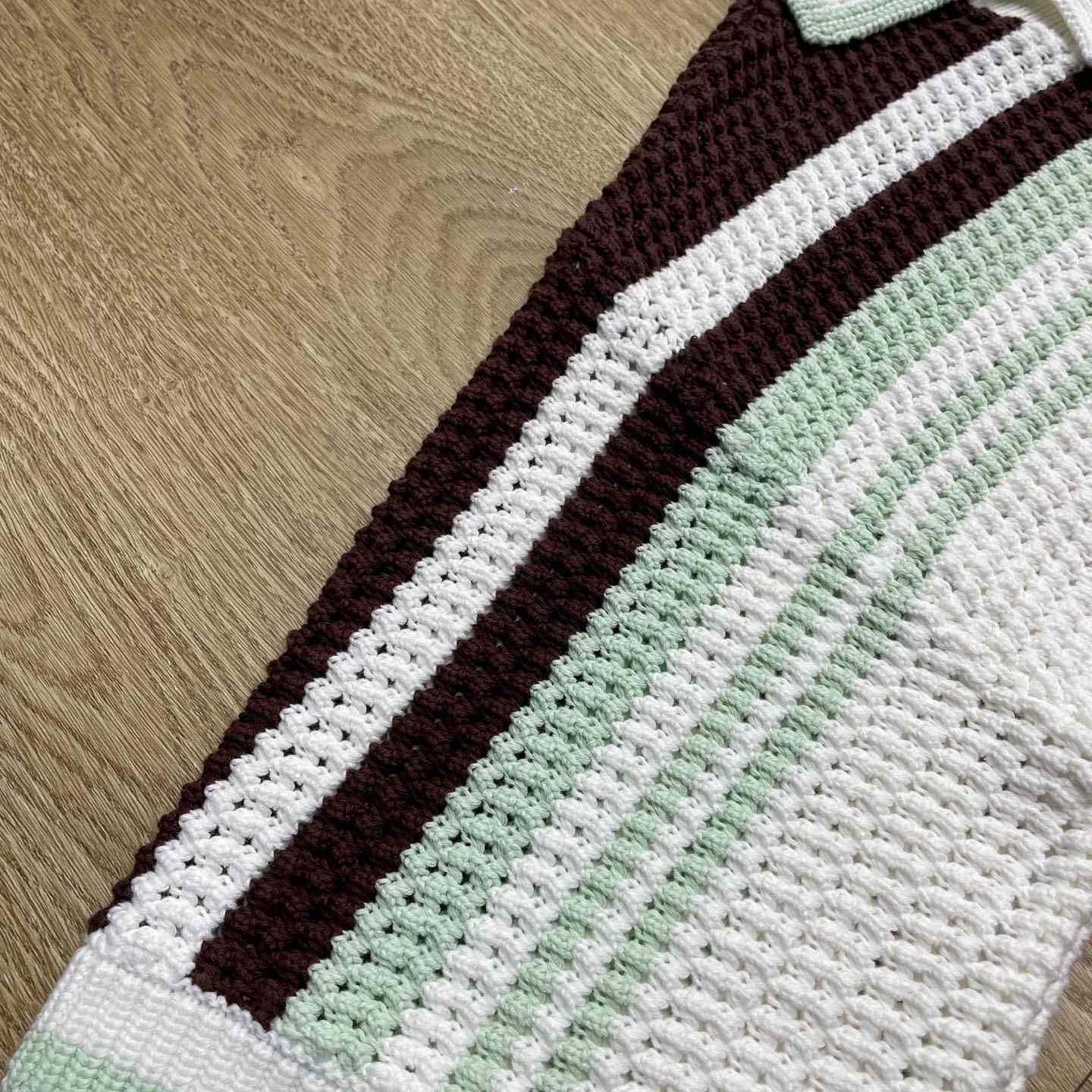 Casablanca Cotton Tennis Short Sleeve Crochet Shirt    Z6033 - DopestKickz