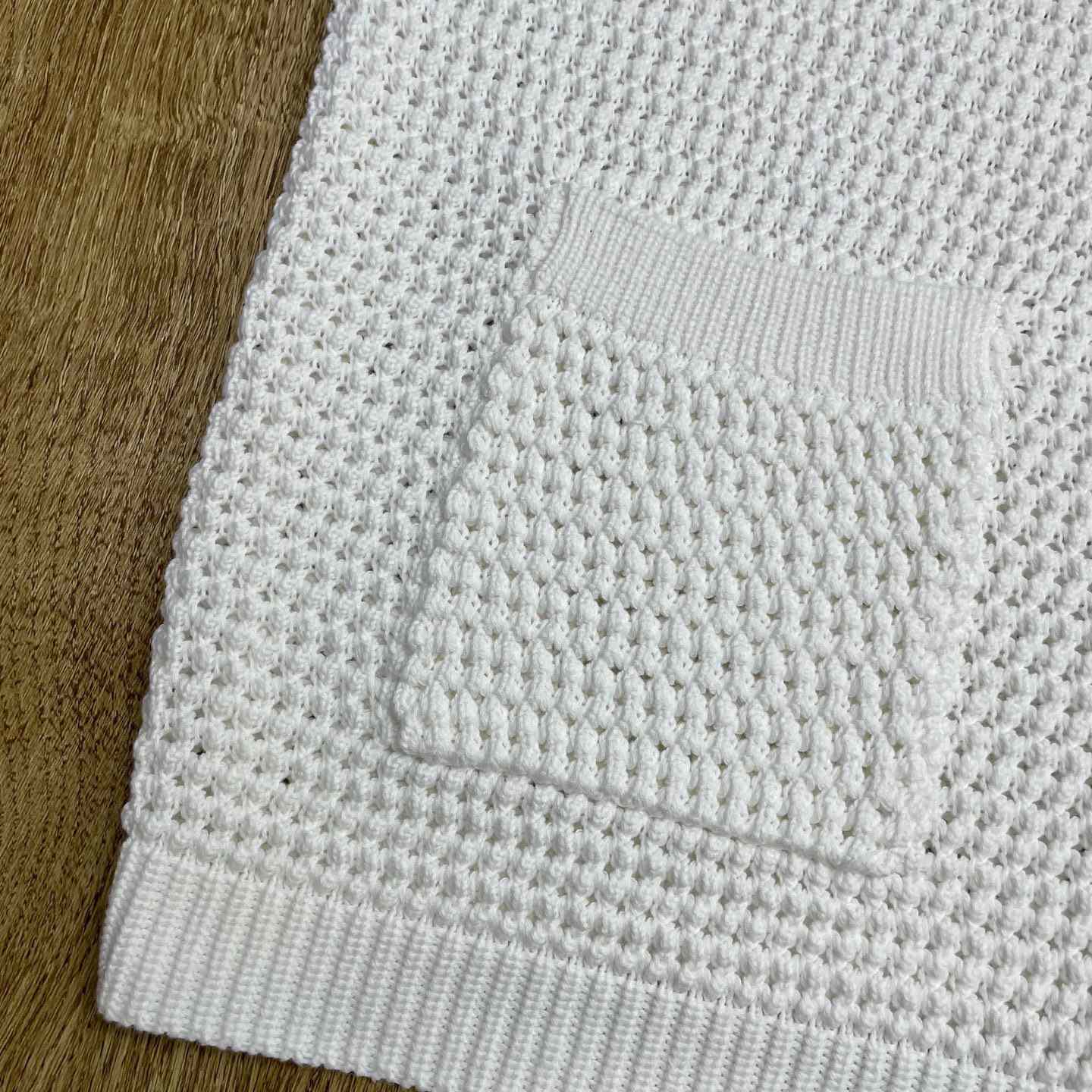 Casablanca Cotton Tennis Short Sleeve Crochet Shirt    Z6033 - DopestKickz